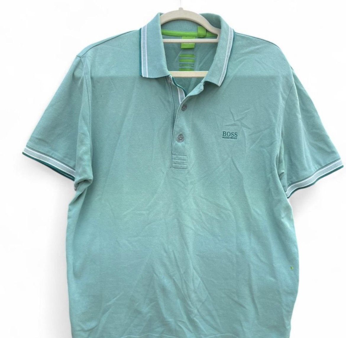 Hugo Boss Hugo Boss Green Label Polo Shirt Green Modern Fit Size US XL / EU 56 / 4 - 1 Thumbnail