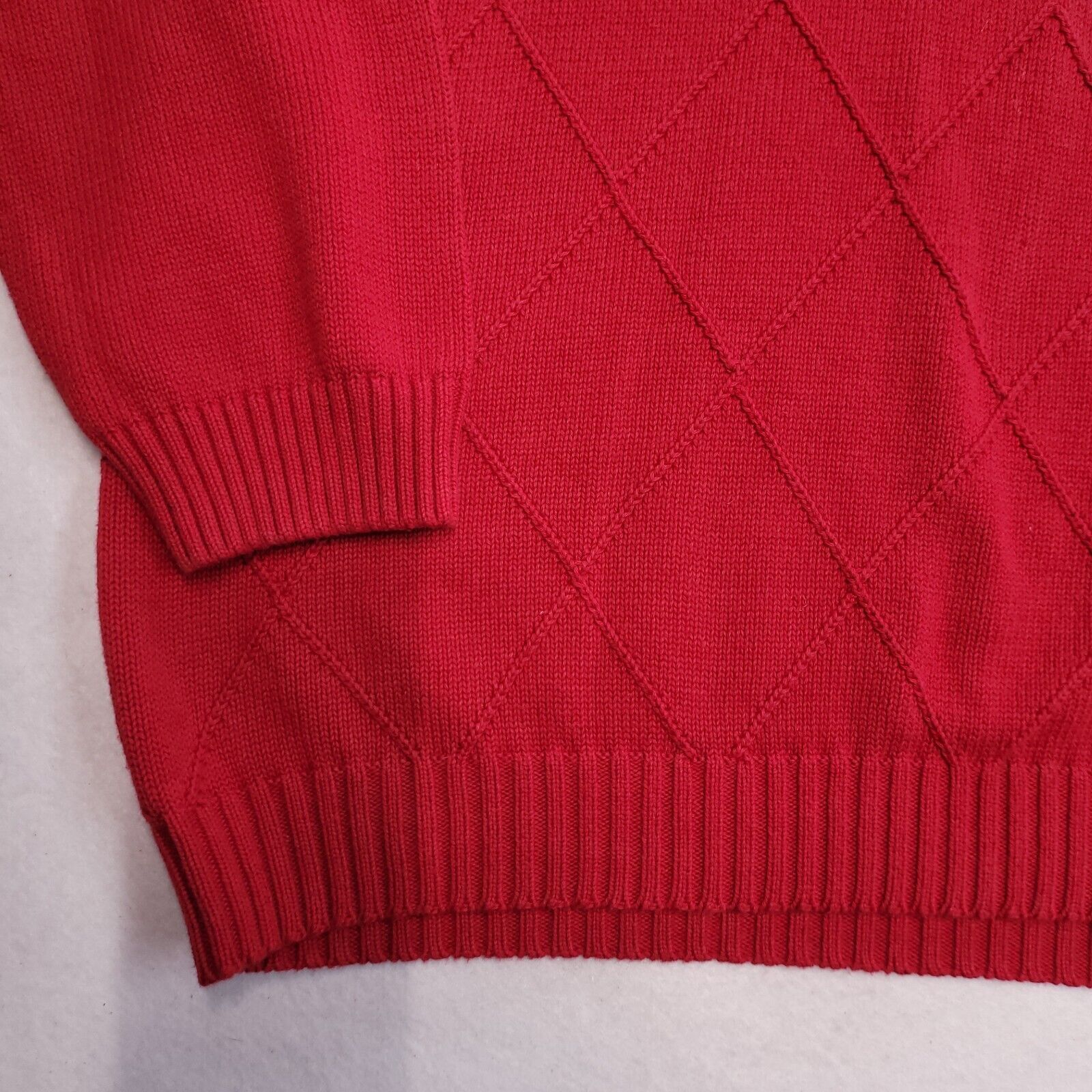 Izod IZOD Pullover Casual Sweater Mens Size Extra Large XL Red Size US XL / EU 56 / 4 - 7 Thumbnail