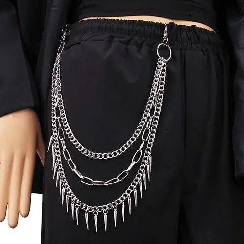 Jewelry Kawasaki x Mieko Multilayer Spike Pant Chain Size ONE SIZE - 4 Thumbnail