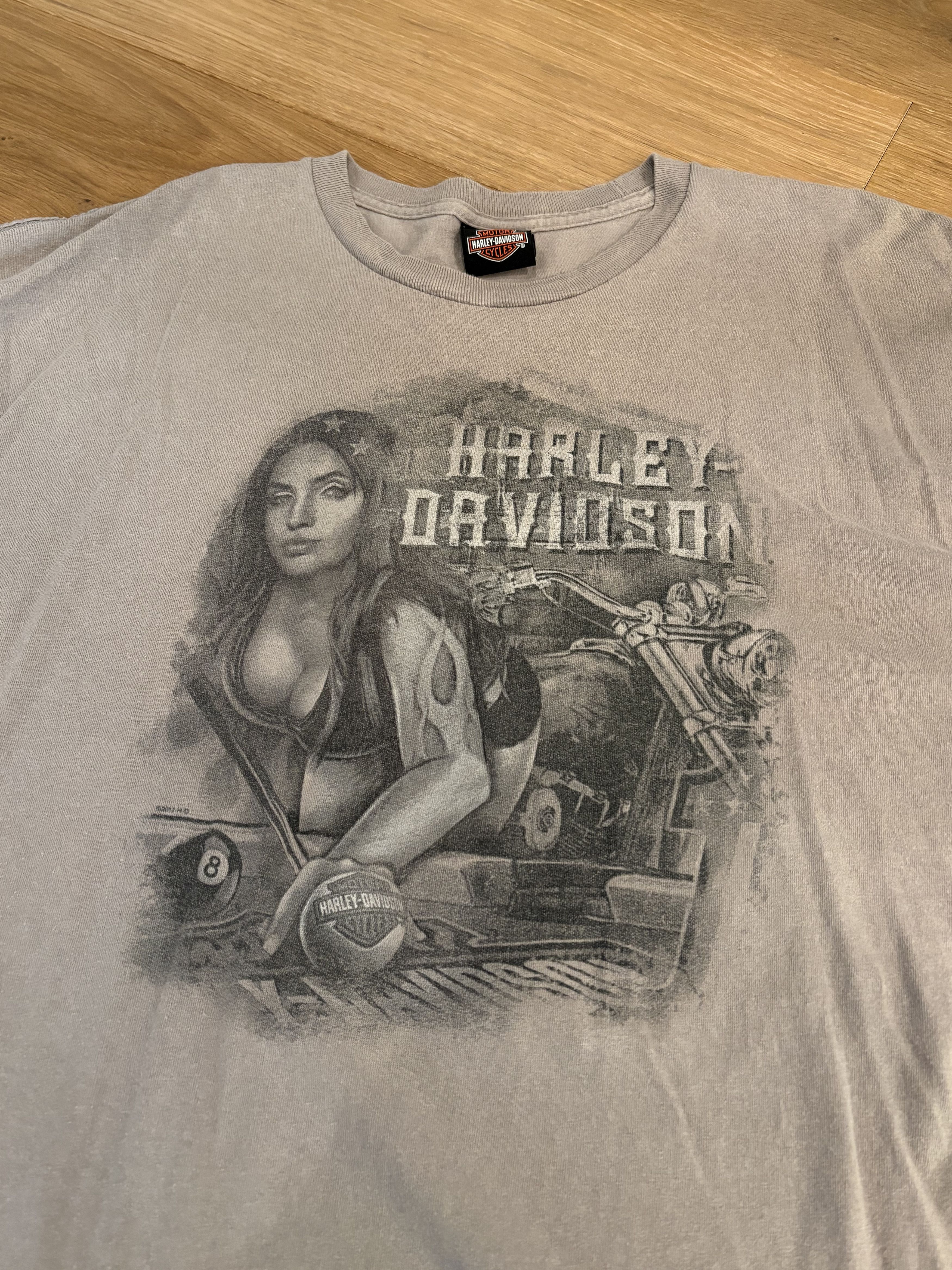 Harley Davidson Vintage Harley Davidson Billiard Girl T Shirt XXL Size US XXL / EU 58 / 5 - 2 Thumbnail