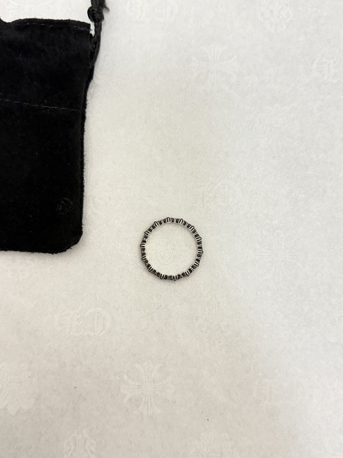 Chrome Hearts Chrome Hearts Ring Silver Tiny E Plus Band Size ONE SIZE - 4 Thumbnail