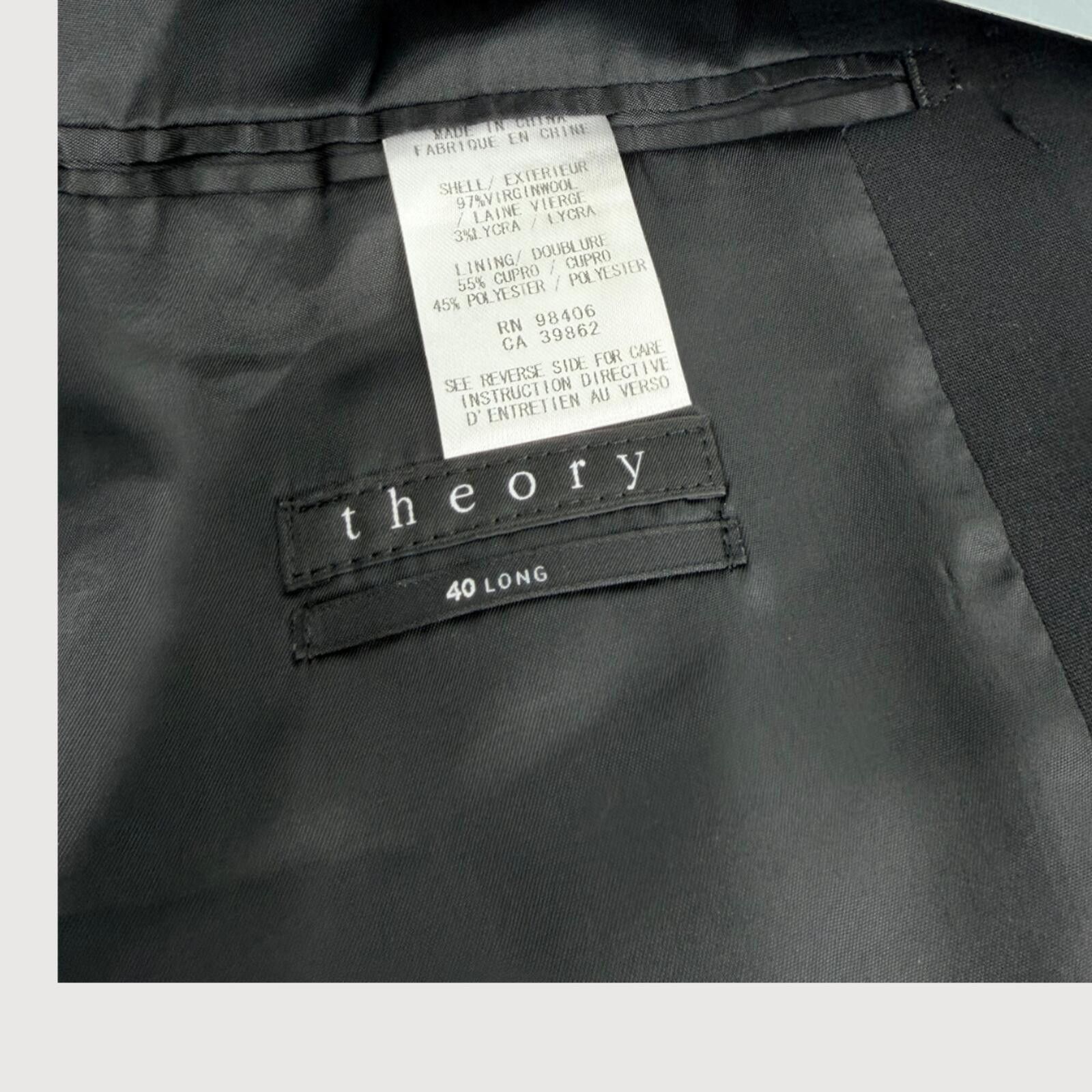 Theory Theory New Tailor Chambers Suit Jacket 40L Size 40L - 3 Thumbnail