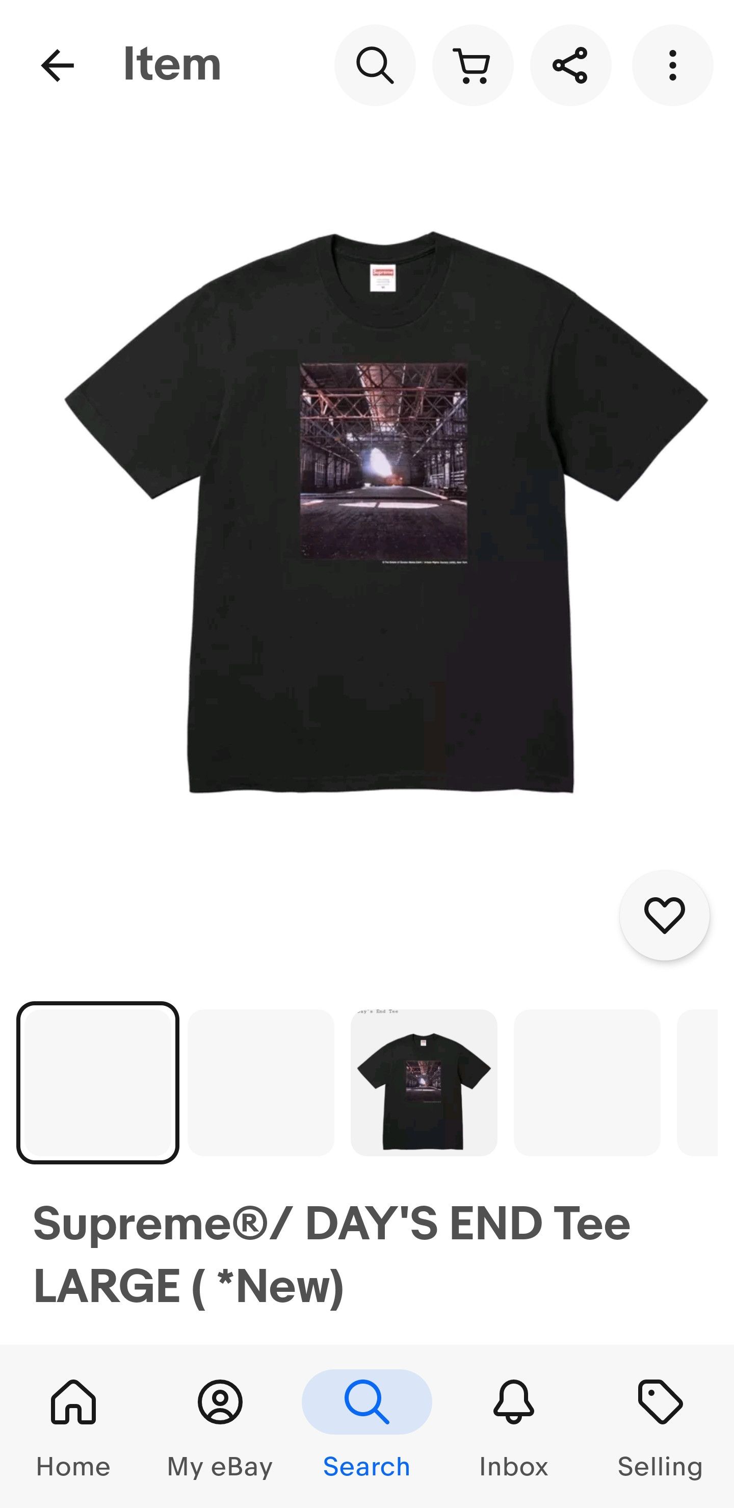 Supreme Supreme Day's end Tee FW24 Size US L / EU 52-54 / 3 - 1 Thumbnail