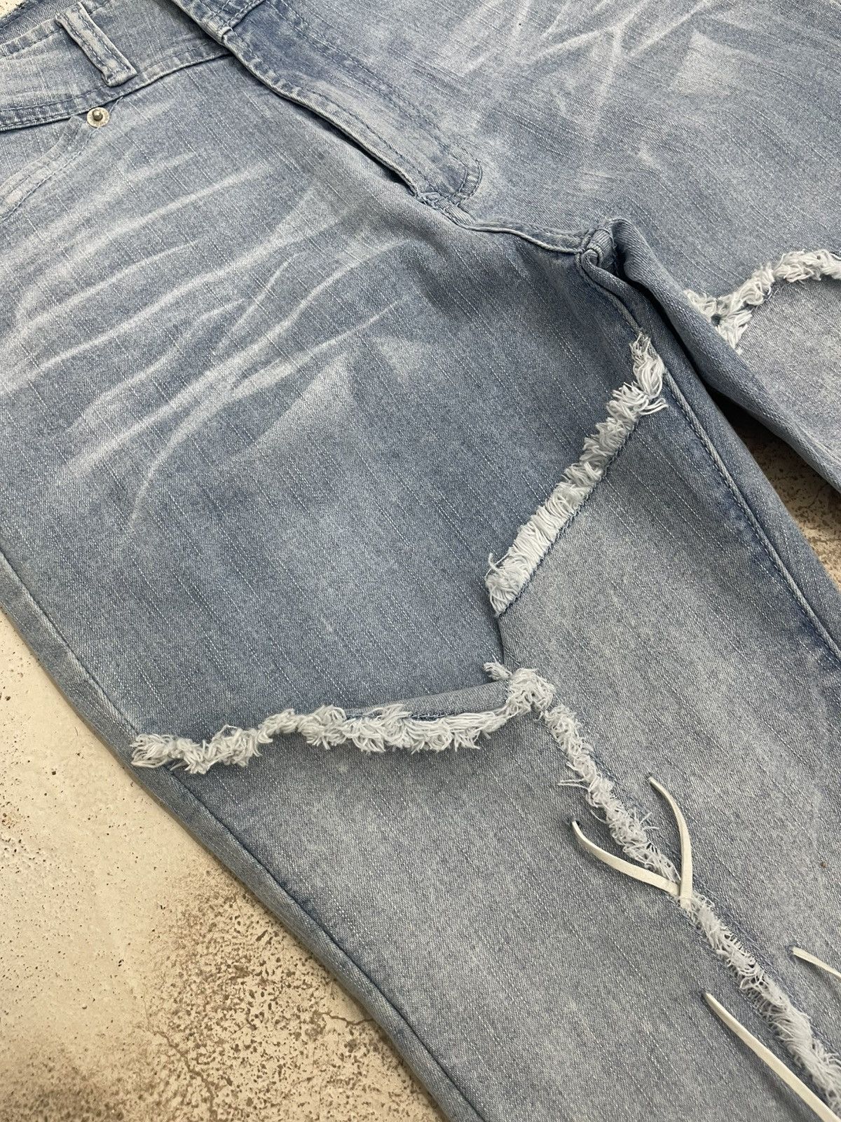 Other JB Tornado Mart Lace Style Stretch Denim Pants Size 25" / US 0 / IT 36 - 10 Thumbnail