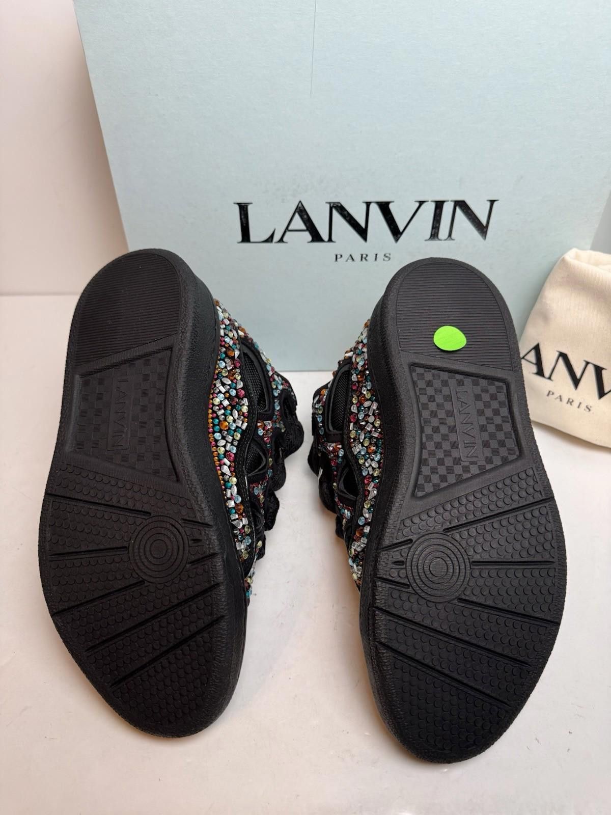 Lanvin Lanvin Curb Sneakers Black Multicolour Crystal Embellished Size US 9 / EU 42 - 5 Thumbnail