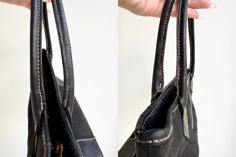 Vivienne Westwood Vivienne Westwood size os Black canvas Saturn Logo handbag Size ONE SIZE - 5 Thumbnail