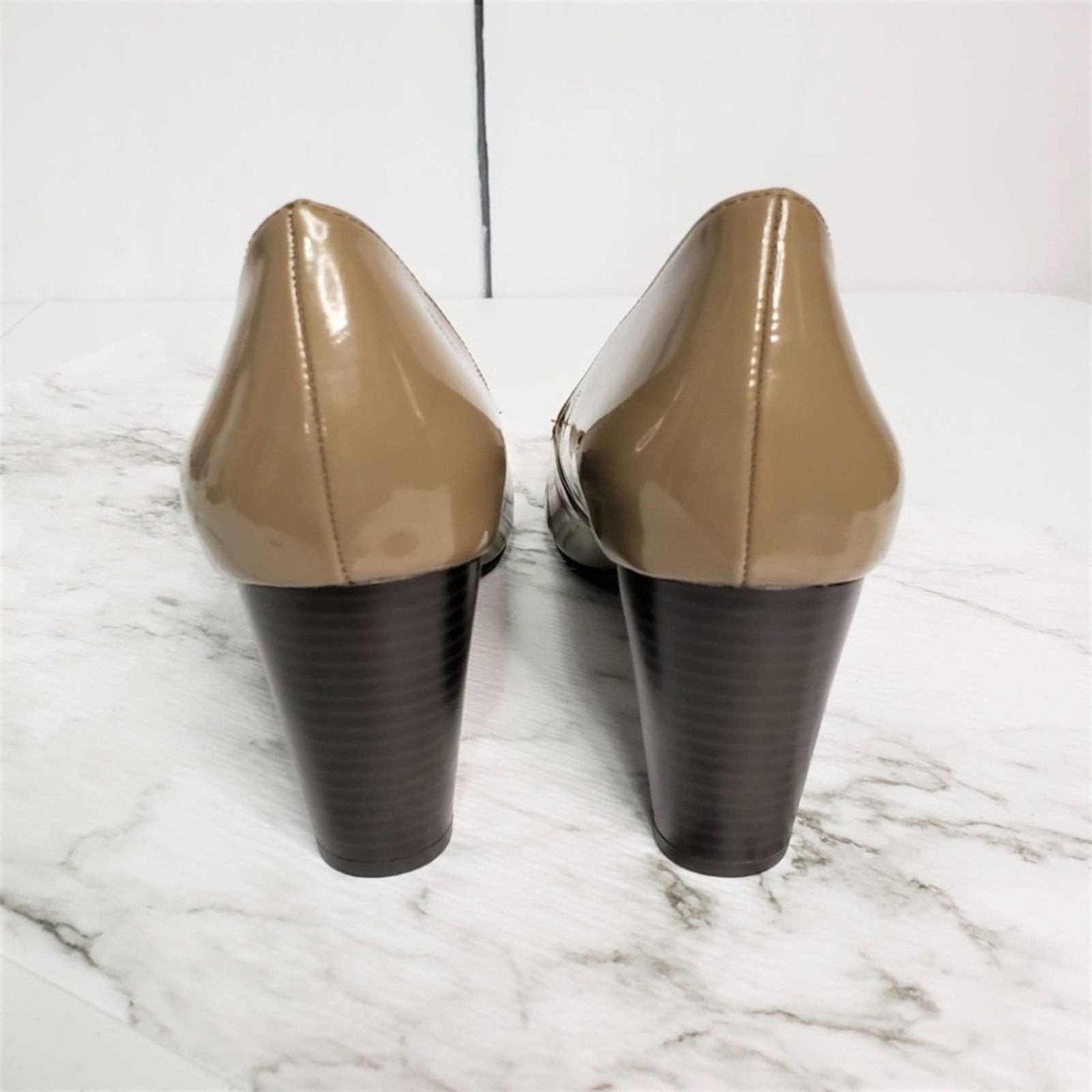 Bass Bass Pacey Faux Snakeskin Patent Leather Pumps Heels 8.5 Size US 8.5 / IT 38.5 - 6 Thumbnail
