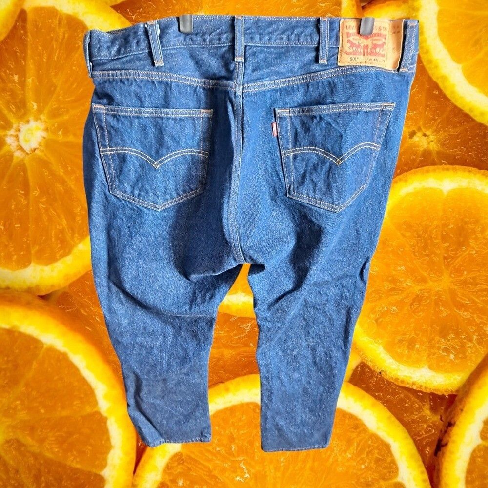 Levi's Levi's 501 Jeans Button Fly Straight Leg Denim Pants W44 L32 Size US 44 / EU 60 - 4 Thumbnail