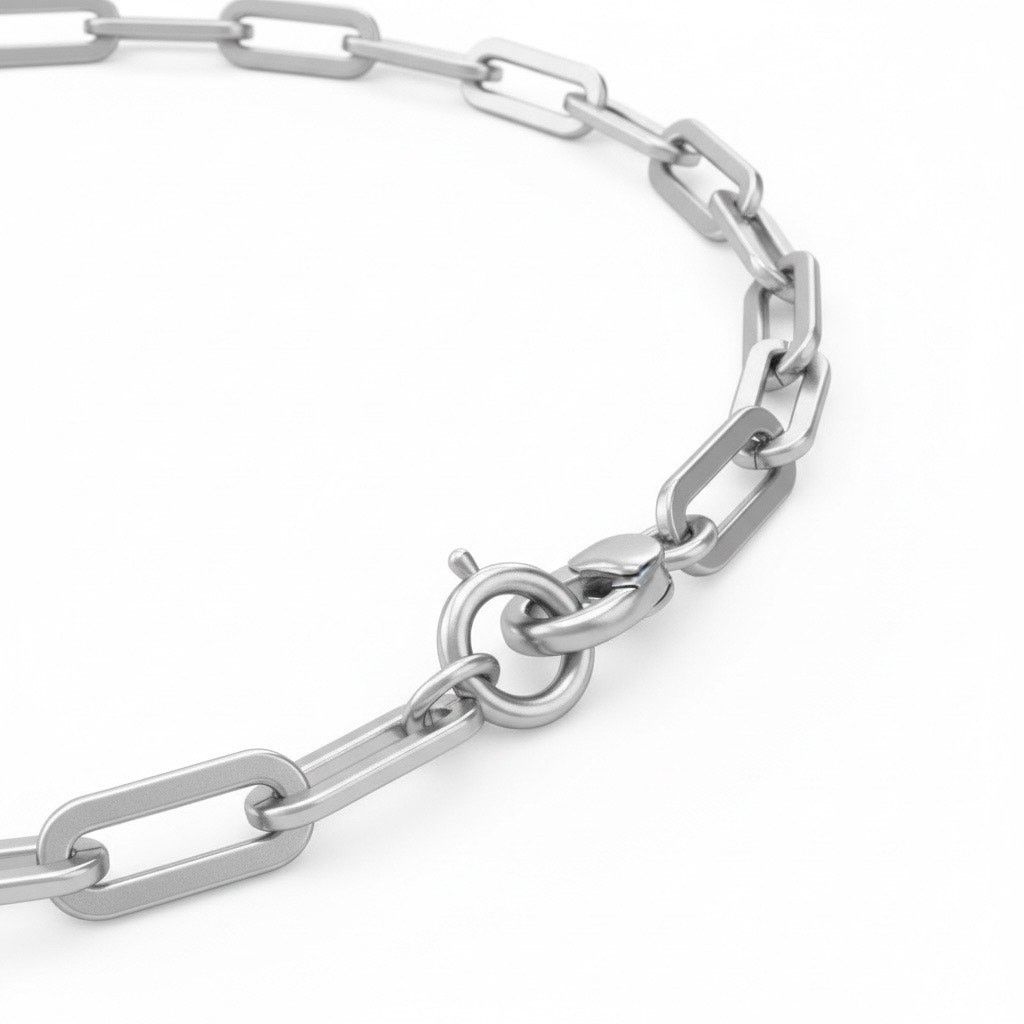 Giani Bernini Giani Bernini Sterling Silver Paperclip Link Anklet 10”Italy Size ONE SIZE - 2 Thumbnail