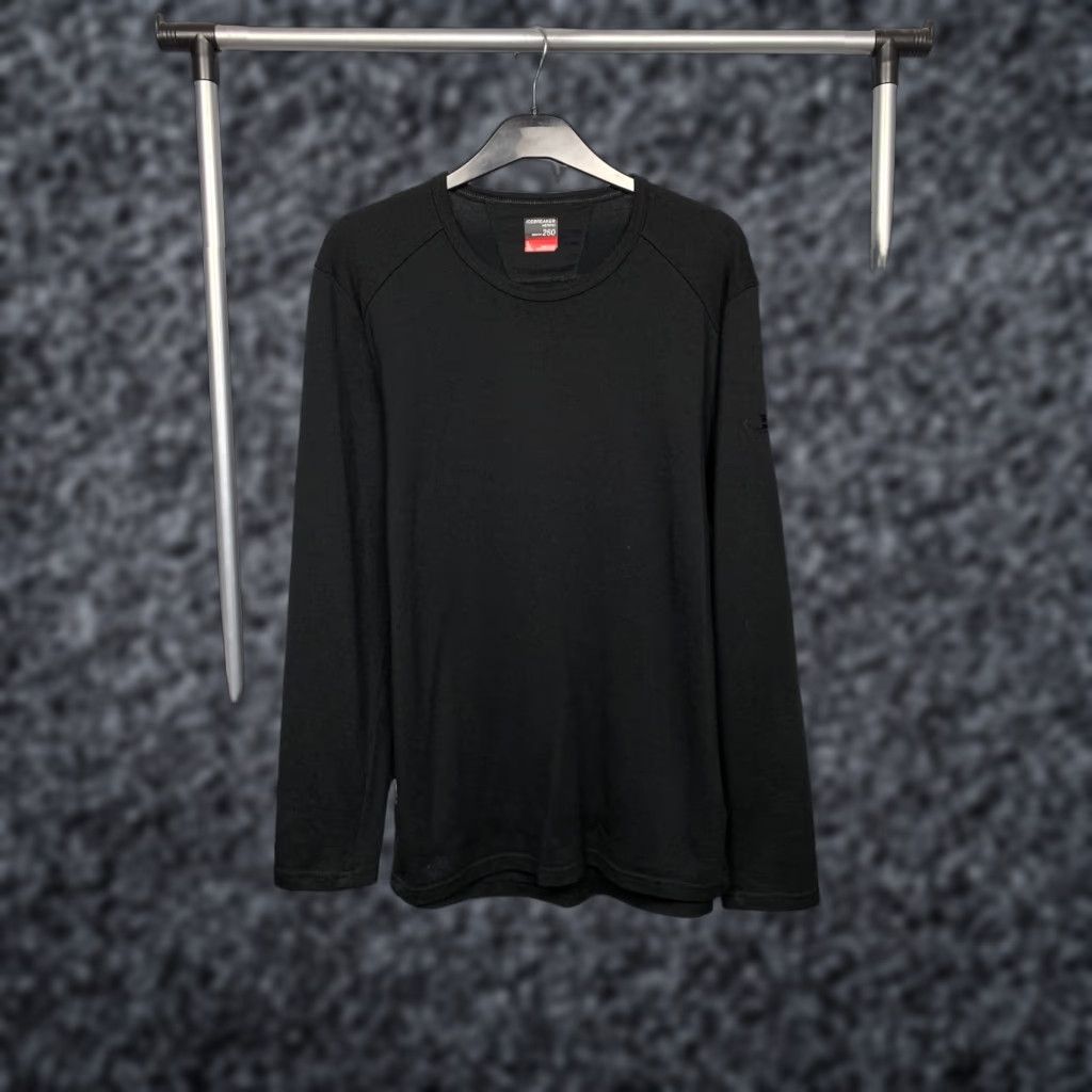 Icebreaker Icebreaker Merino Mens Crew Neck Sweater Shirt L Black Wool Vintage No Size US L / EU 52-54 / 3 - 1 Thumbnail