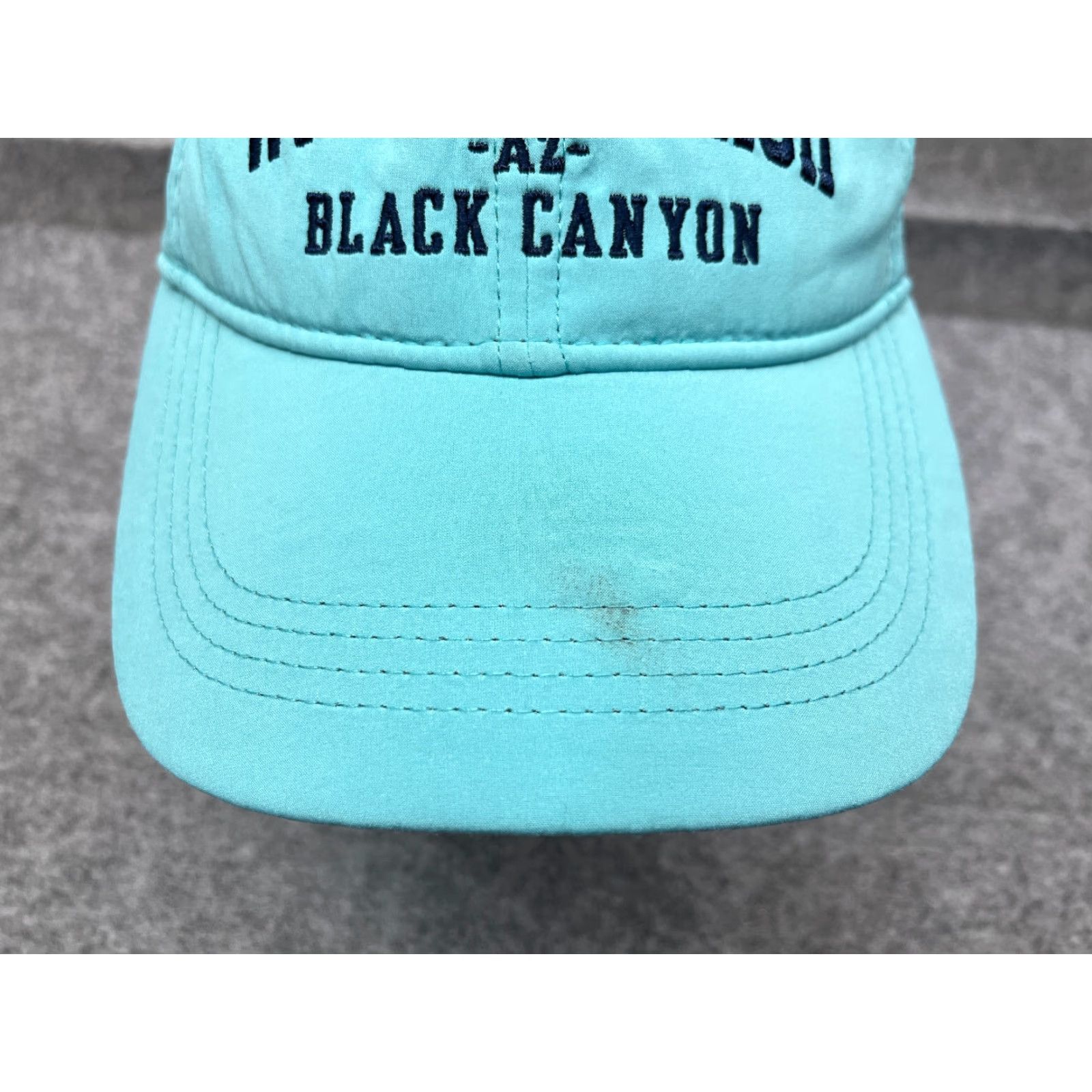 Vintage Willow Beach Black Canyon Staff Hat Cap Strap Back Adult One Size Blue Polyester Hat/Cap Men Adjustable Lightweight Baseball Cap Beach Outdoor Mens Size ONE SIZE - 3 Thumbnail
