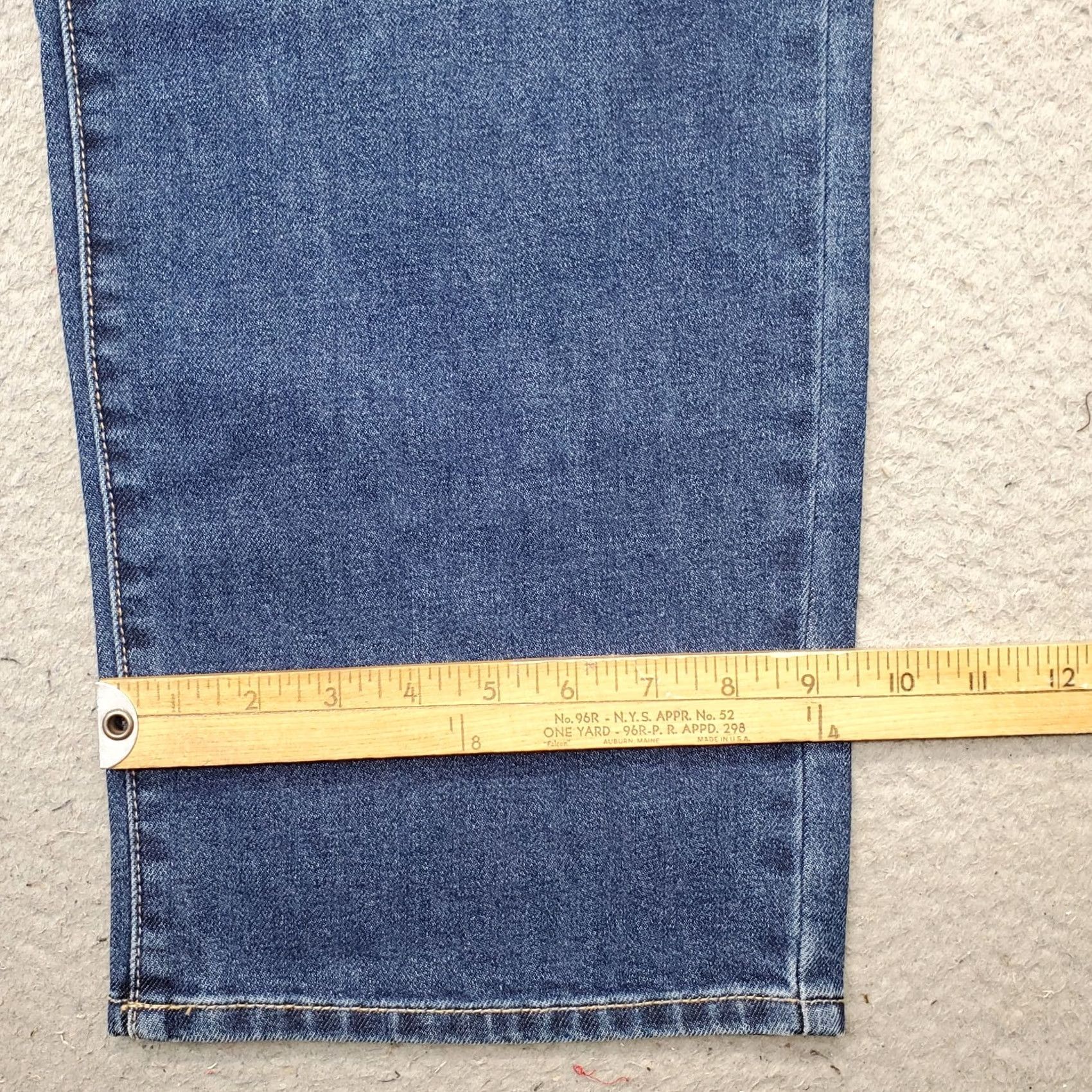 Vintage Seven7 Jeans Womens Size 12 Blue Denim Premium Loose Fit Straight Leg MY10341DE Size 34" / US 12 / IT 48 - 5 Thumbnail