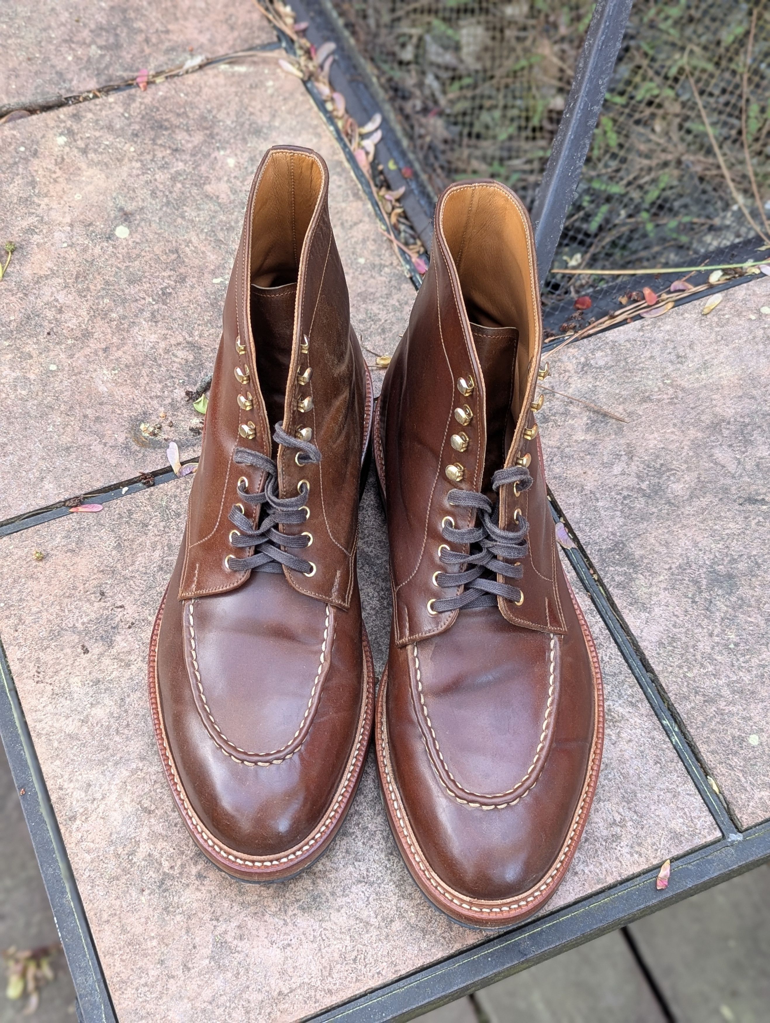 Edward Green Joe Works Shoemaker Chestnut Shell Cordovan Derbies Size 11 Size US 11 / EU 44 - 3 Thumbnail