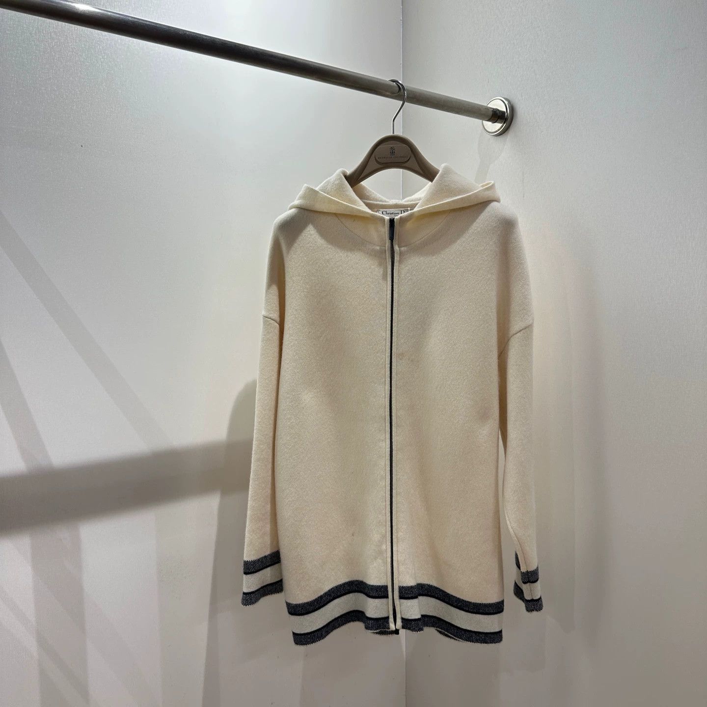 Christian Dior Monsieur Christian Dior may740 Logo Cashmere Zip Jacket 34 Size XS / US 0-2 / IT 36-38 - 2 Thumbnail