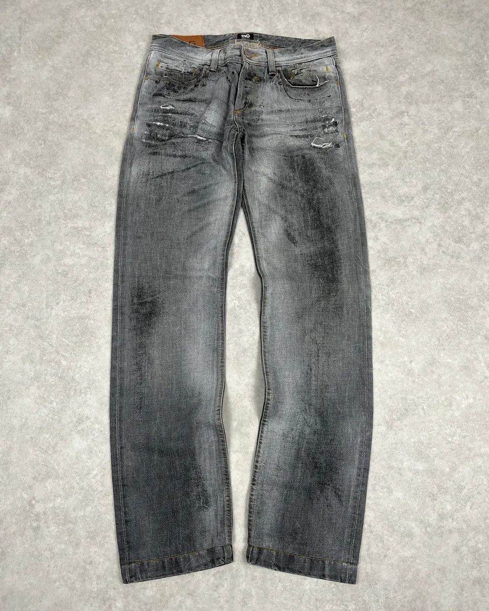 Dolce & Gabbana SS2006 Dolce & Gabbana Dirty Effect Grey Denim Jeans Size US 30 / EU 46 - 1 Thumbnail