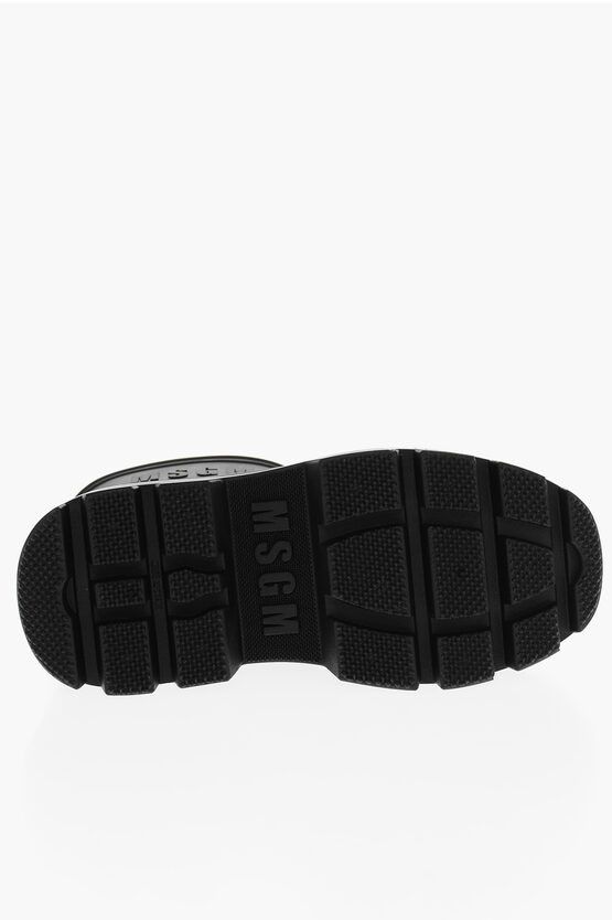 MSGM og1mm0724 Carrion Sole Rubber Boots in Black Size US 7 / IT 37 - 5 Thumbnail