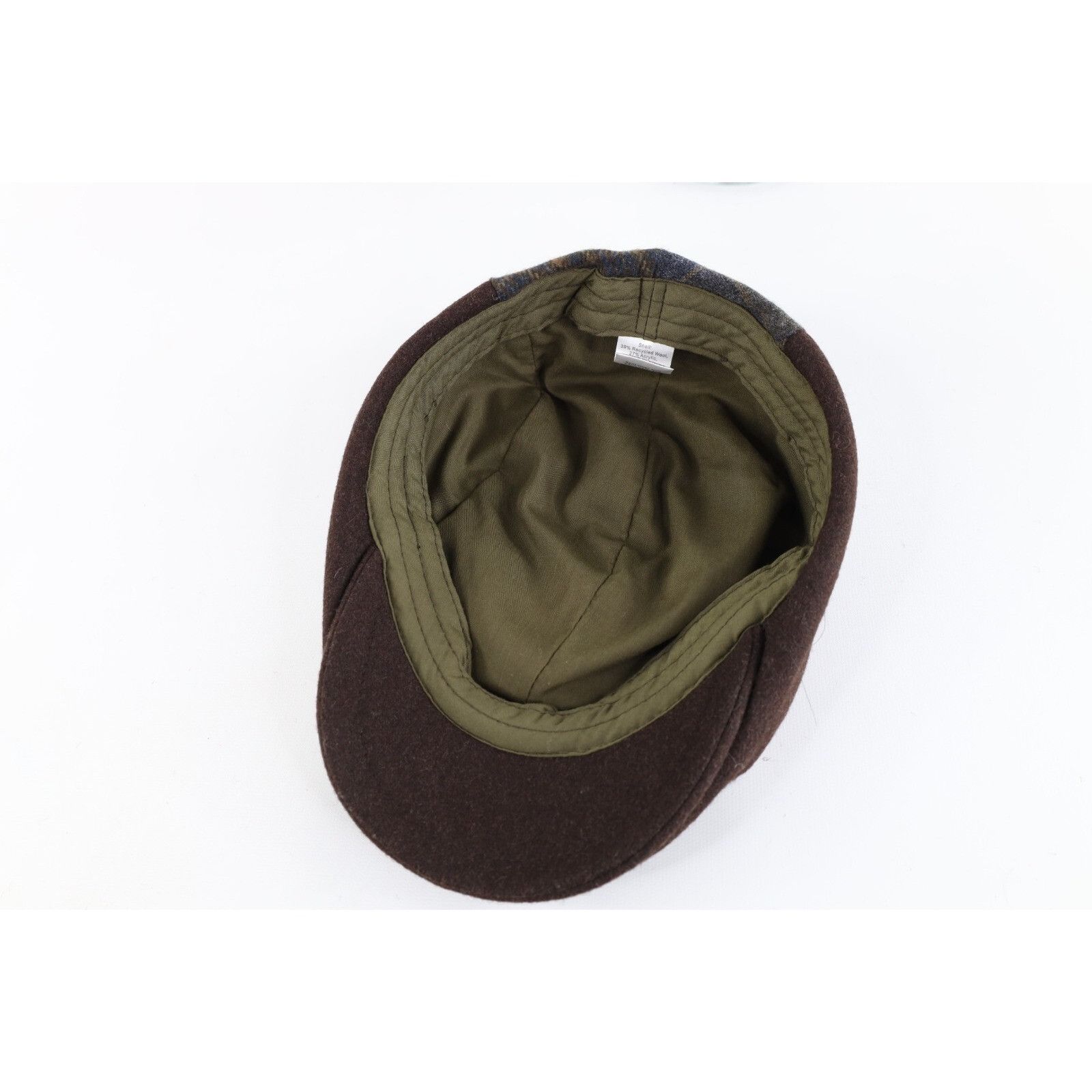Vintage Vintage 90s Y2K Wool Blend Patchwork Newsboy Cabbie Hat Size ONE SIZE - 5 Thumbnail