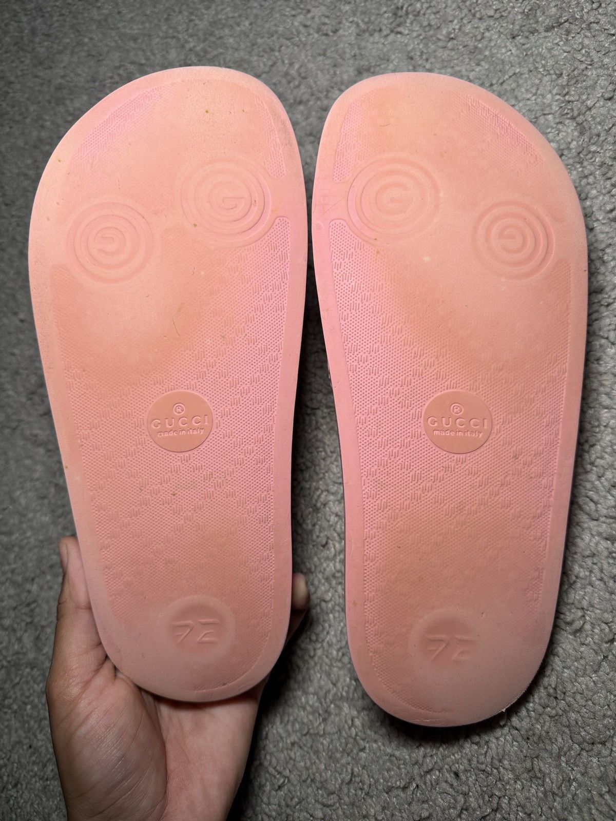 Gucci Gucci Womens GG Slide Rubber Size US 7 / IT 37 - 5 Thumbnail