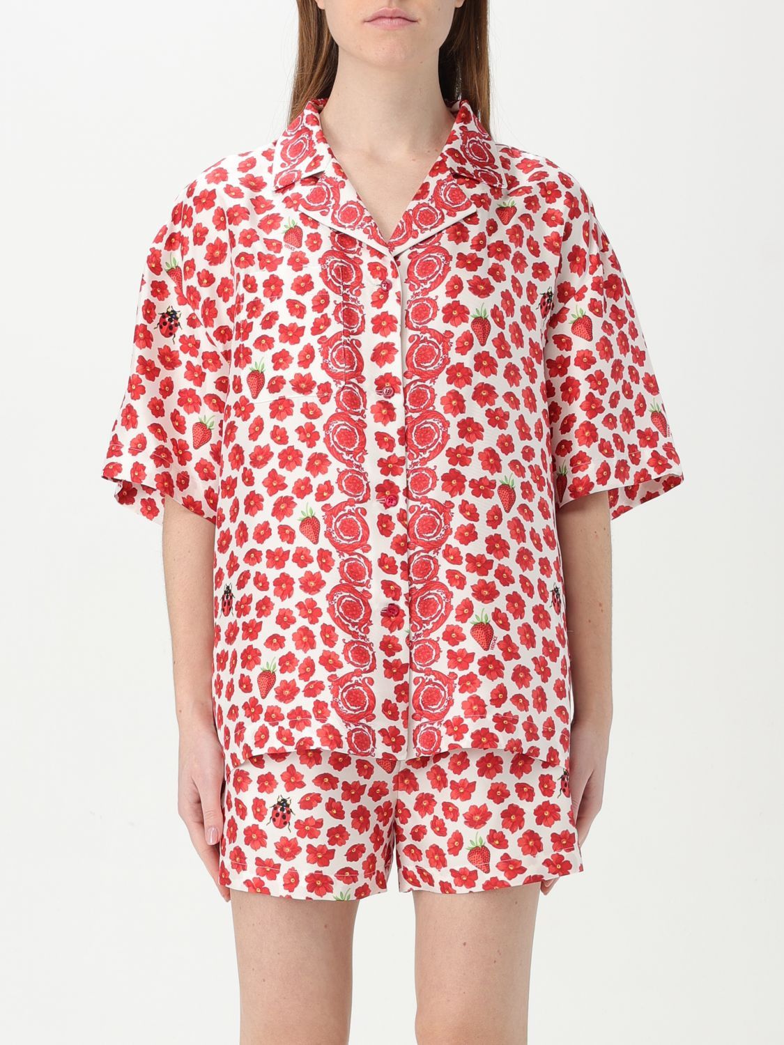 Versace Versace Shirt Woman Red Size S / US 4 / IT 40 - 1 Thumbnail