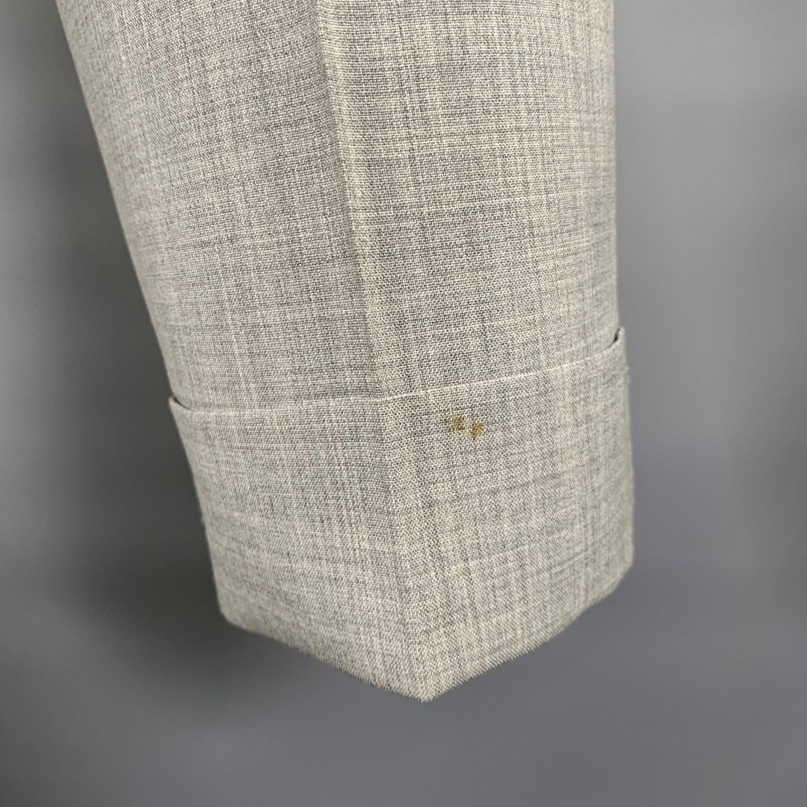 Suitsupply SUIT SUPPLY Size 34 Grey Wool Cuffed Casual Pants Size US 34 / EU 50 - 4 Thumbnail