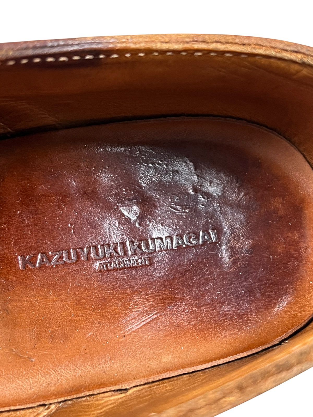 Attachment × Japanese Brand × Kazuyuki Kumagai Attachment Kazuyuki Kumagai Attachment Guidi Fiore Leather Shoes Size US 8 / EU 41 - 10 Thumbnail