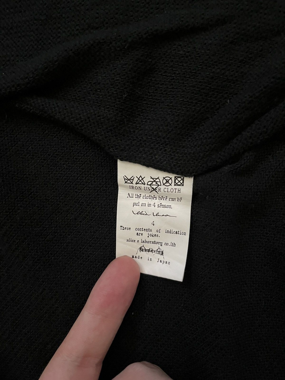 Japanese Brand alice auaa hooded asymmetrical cardigan Size US L / EU 52-54 / 3 - 9 Thumbnail