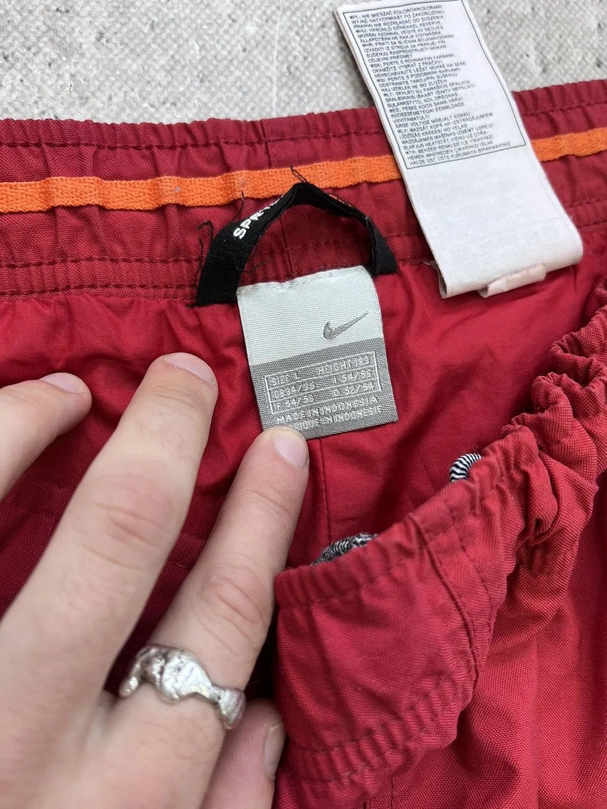 Nike Nike drill track swoosh tn pants rare red Size US 34 / EU 50 - 6 Thumbnail