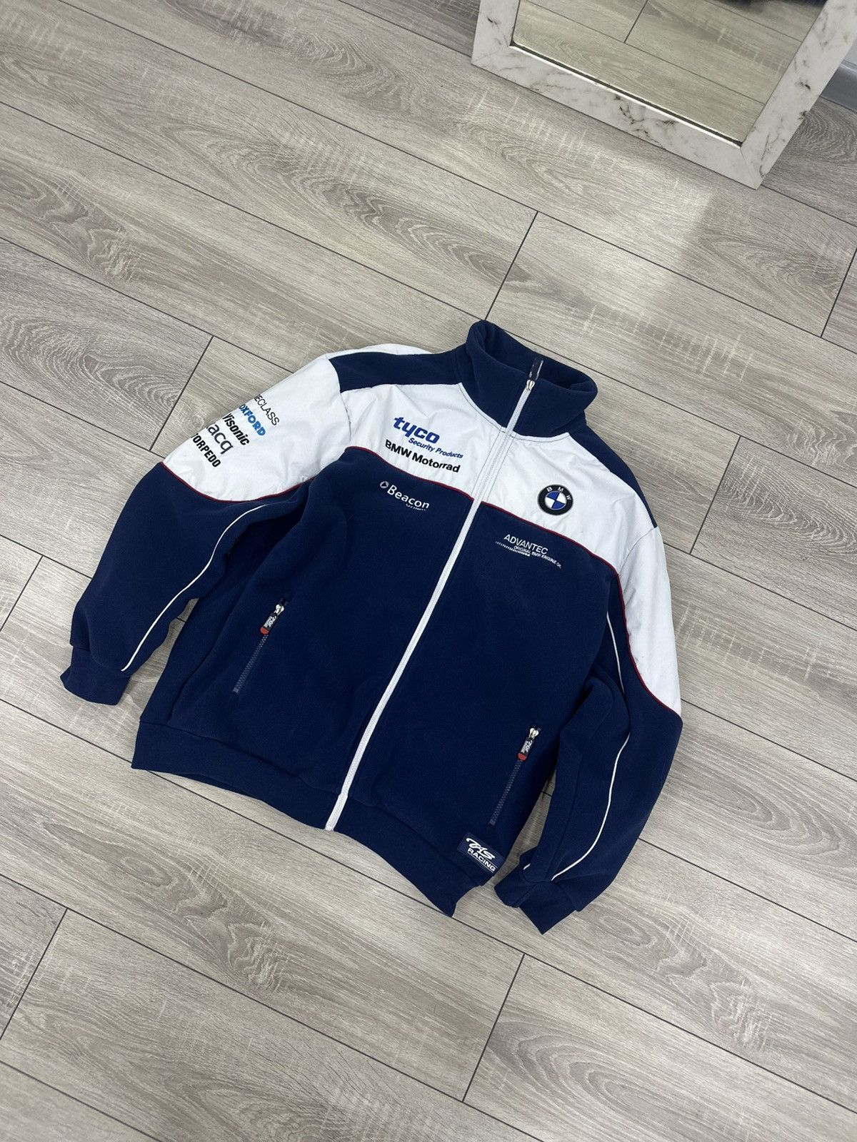 BMW BMW Racing Vintage 90s Fleece Jacket Size US M / EU 48-50 / 2 - 7 Thumbnail