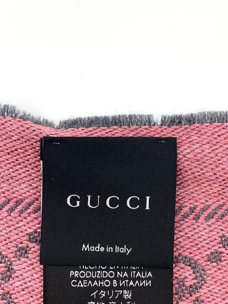 Gucci Gucci Gray and pink color block logo double G full print do Size ONE SIZE - 6 Thumbnail