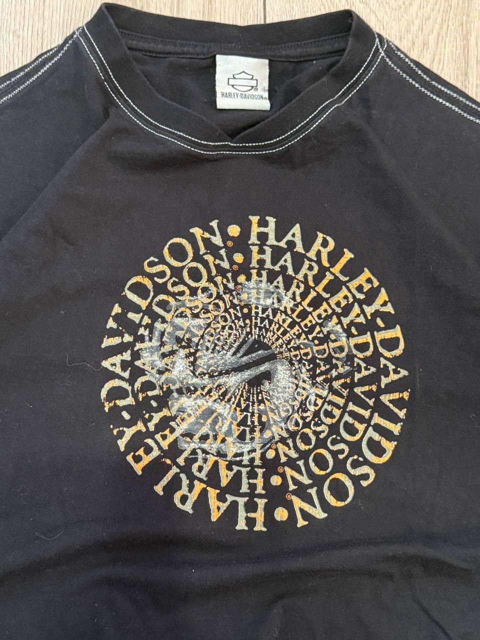 Harley Davidson harley davidson t shirt Large monogram logo Black MOTO Size US L / EU 52-54 / 3 - 2 Thumbnail