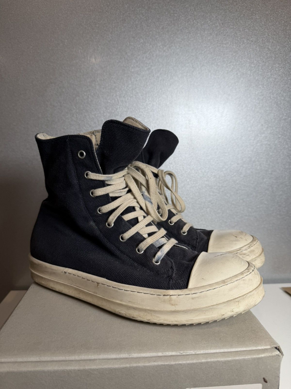 Rick Owens Rick Owens DRKSHDW Ramones Navy Size US 9 / EU 42 - 2 Thumbnail