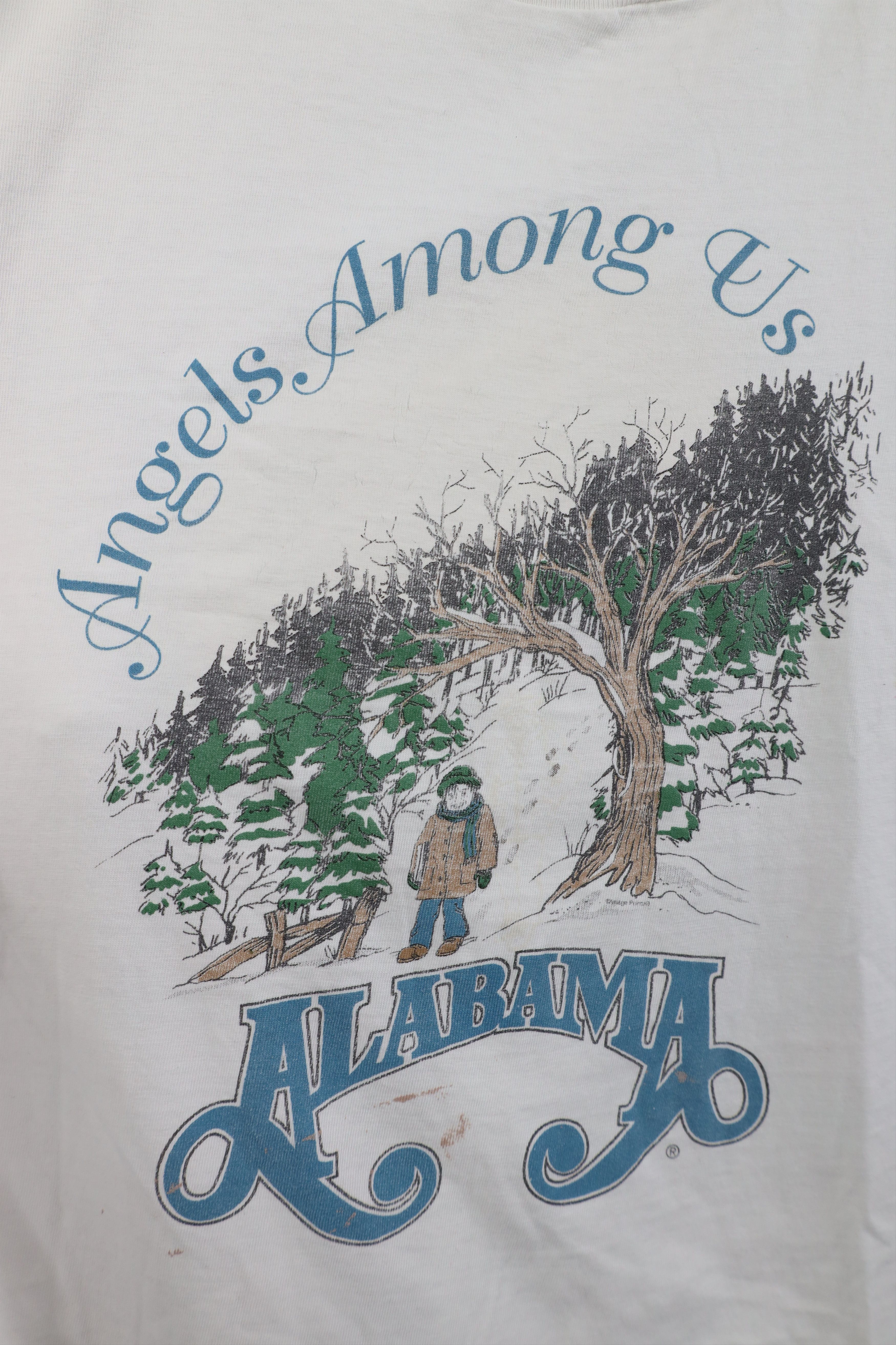 Vintage Vintage 90s Angels Among Us Alabama Short Sleeve T-Shirt Size US XL / EU 56 / 4 - 4 Thumbnail