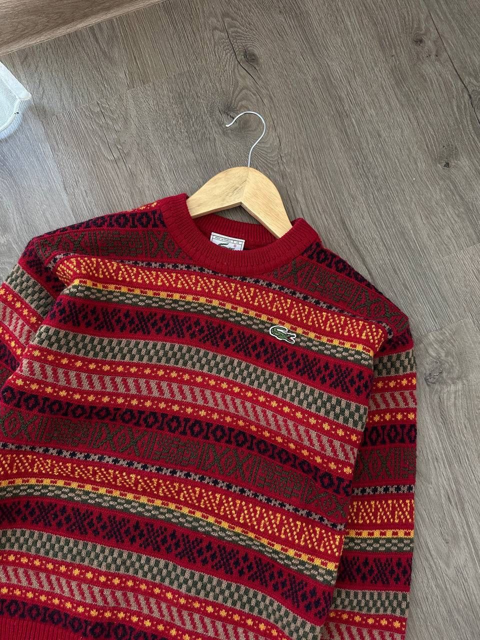 Lacoste × Vintage Vintage Lacoste Red Wool Sweater Size US XS / EU 42 / 0 - 9 Thumbnail