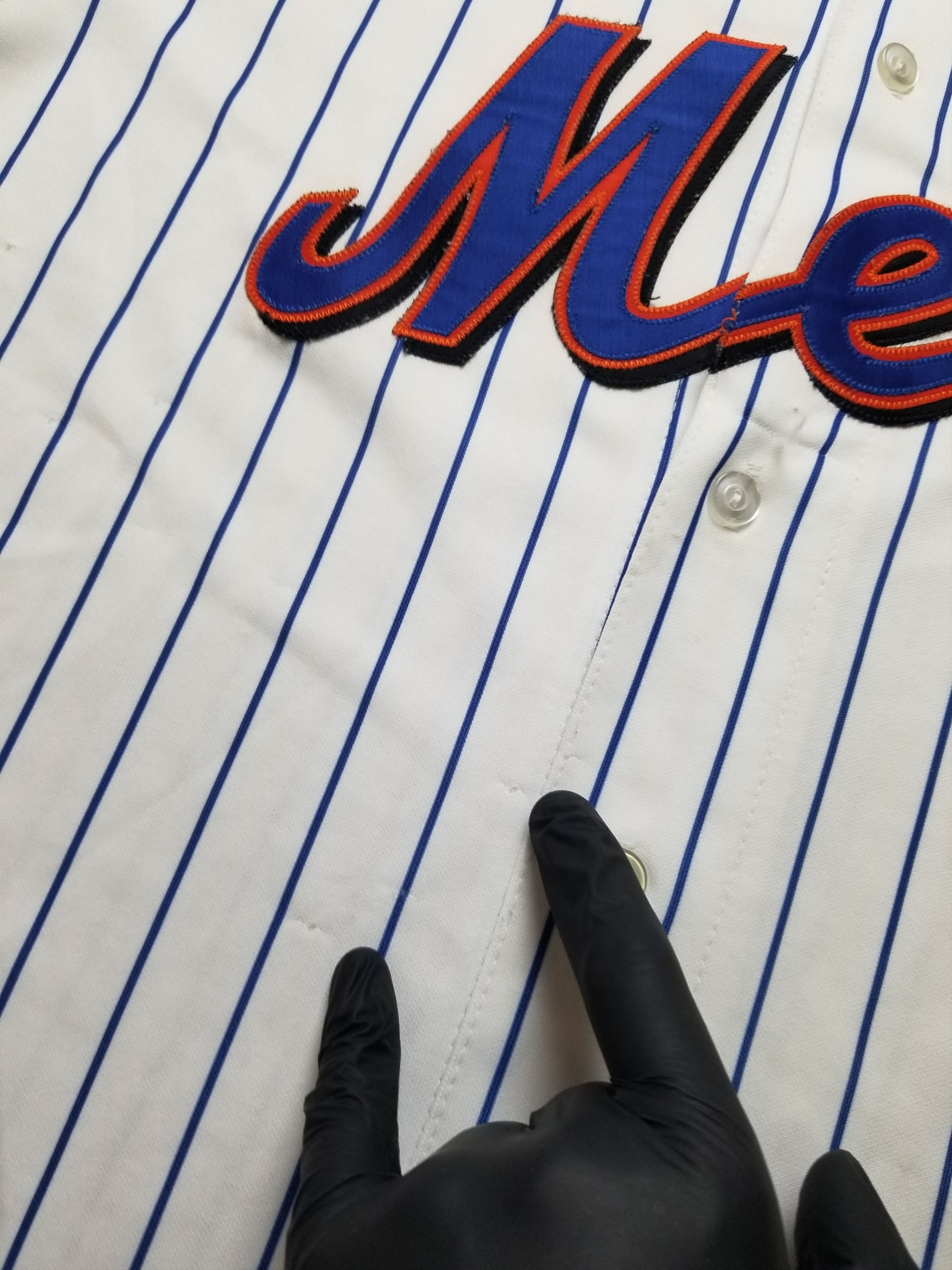 Majestic VTG New York Mets Majestic Pinstripe Stitched Jersey Size US L / EU 52-54 / 3 - 13 Thumbnail