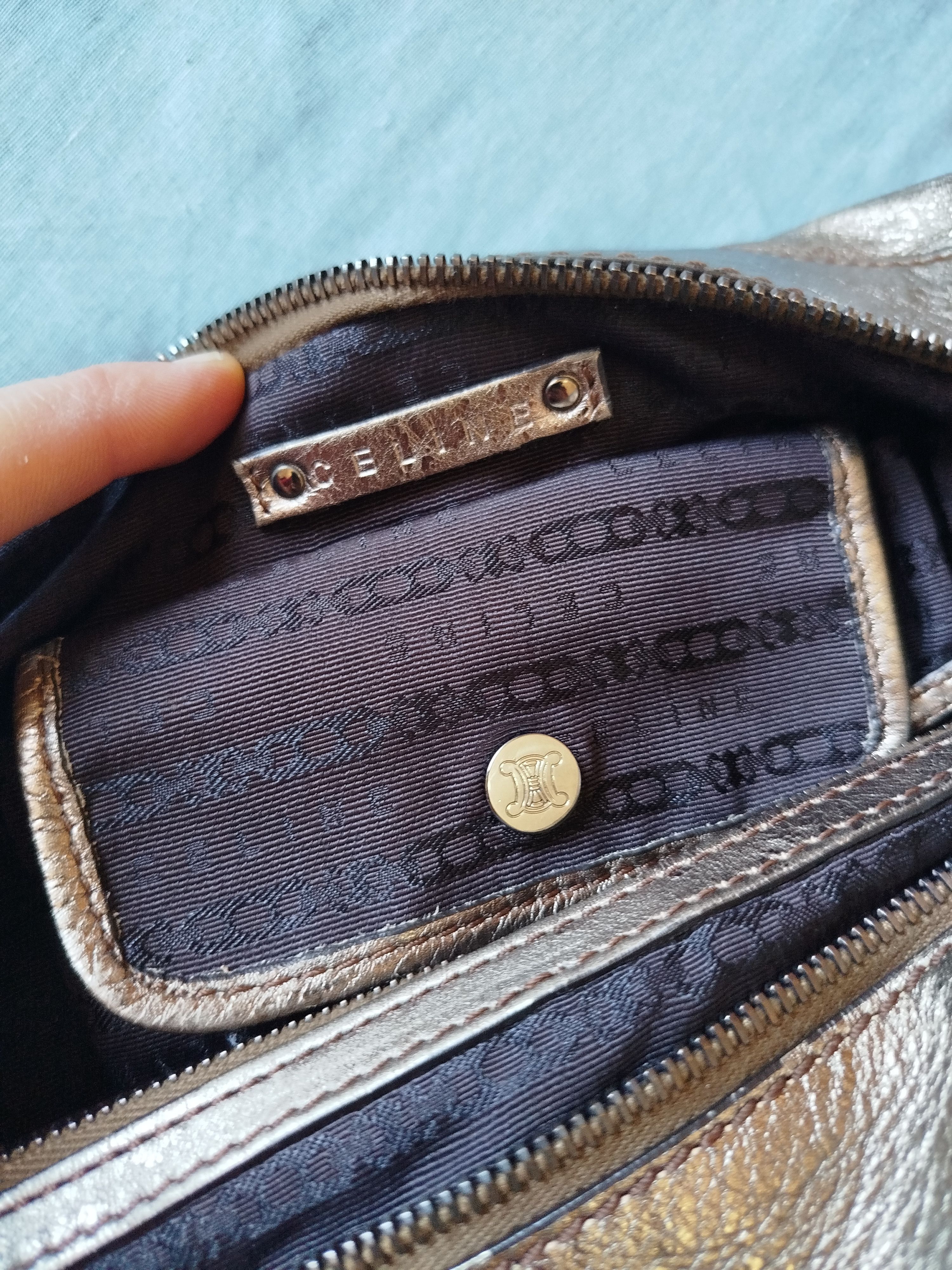 Celine CELINE BITTERSWEET leather handbag gold metallic Size ONE SIZE - 10 Thumbnail