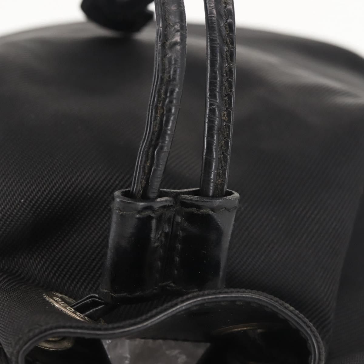 Gucci GUCCI Bamboo Hand Bag Nylon Black Silver Size ONE SIZE - 8 Thumbnail