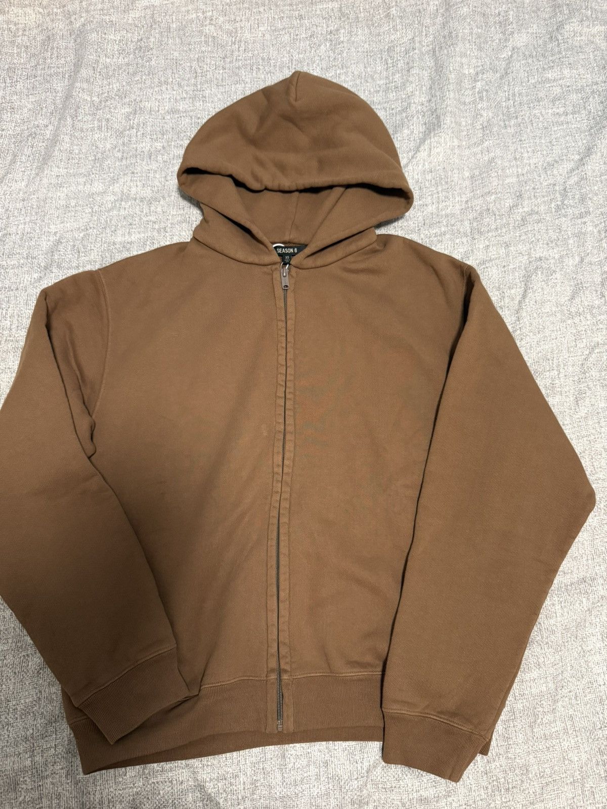 Yeezy SEASON 6 ZIP HOODIE IN CORE | Grailed