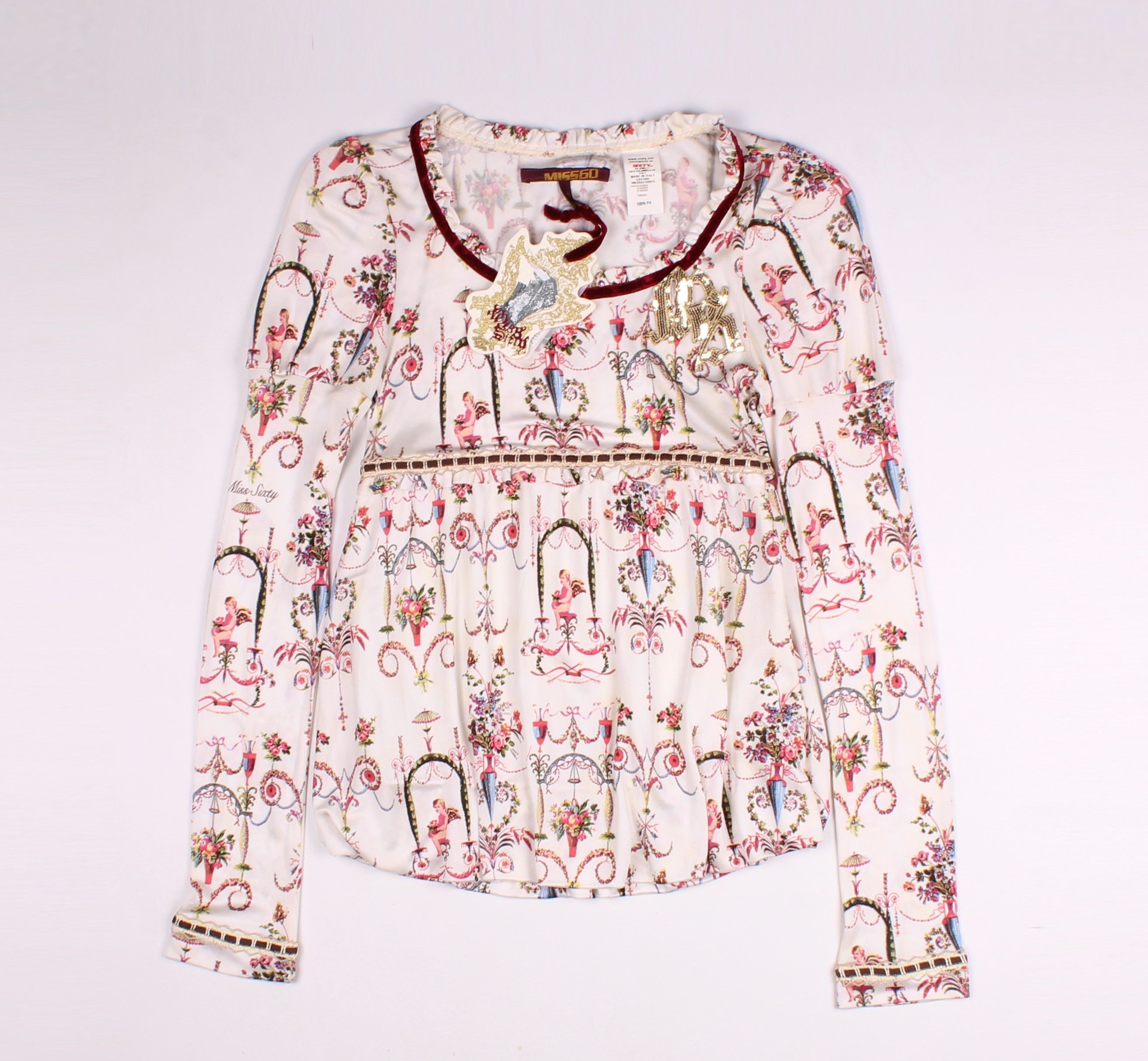 Miss Sixty × Vintage Vintage Miss Sixty Y2K Fairy Cottage Angels Pauline Top Size XS / US 0-2 / IT 36-38 - 1 Thumbnail