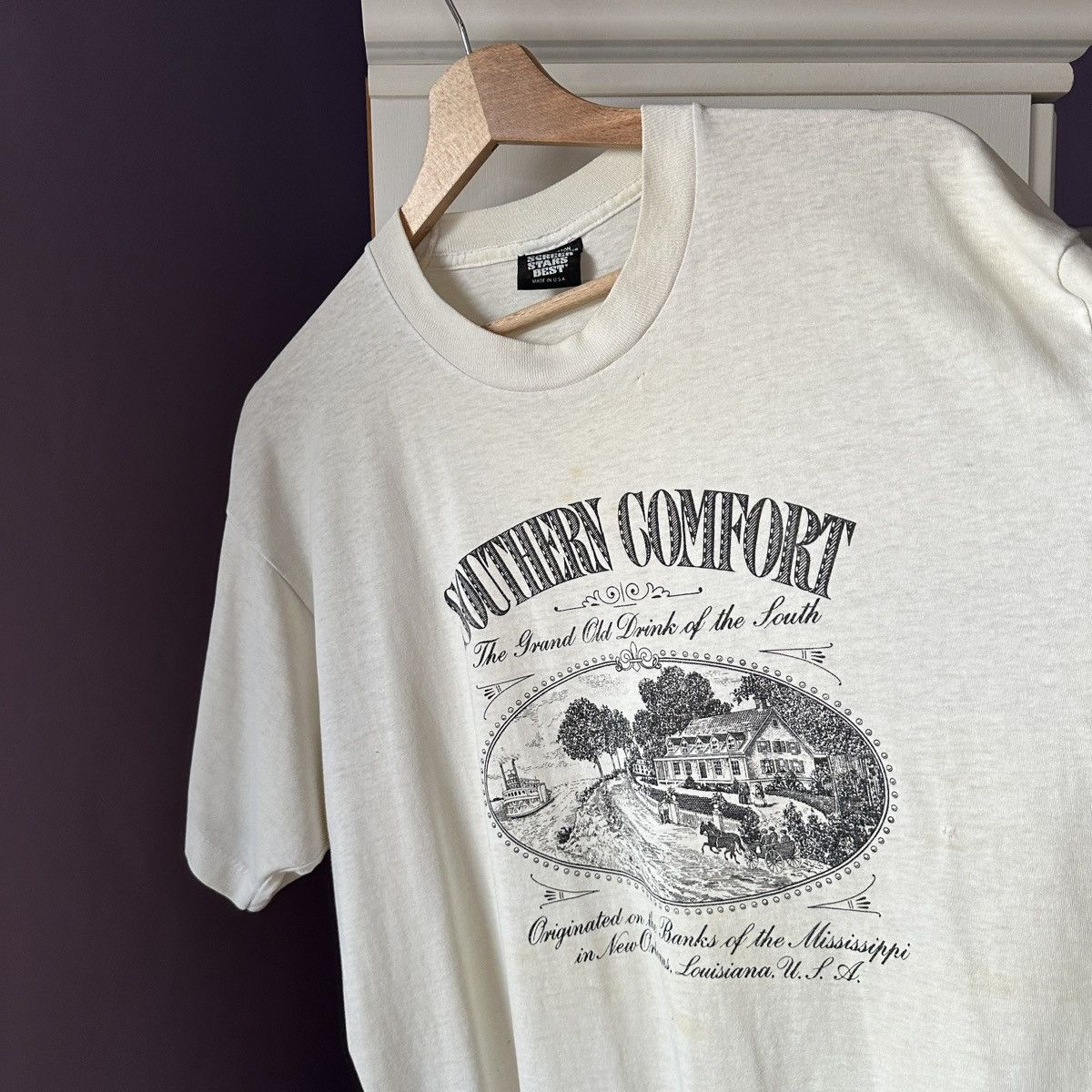 Other Vintage 80s 90s Southern Comfort Drink Of The South T-Shirt Size US XL / EU 56 / 4 - 2 Thumbnail