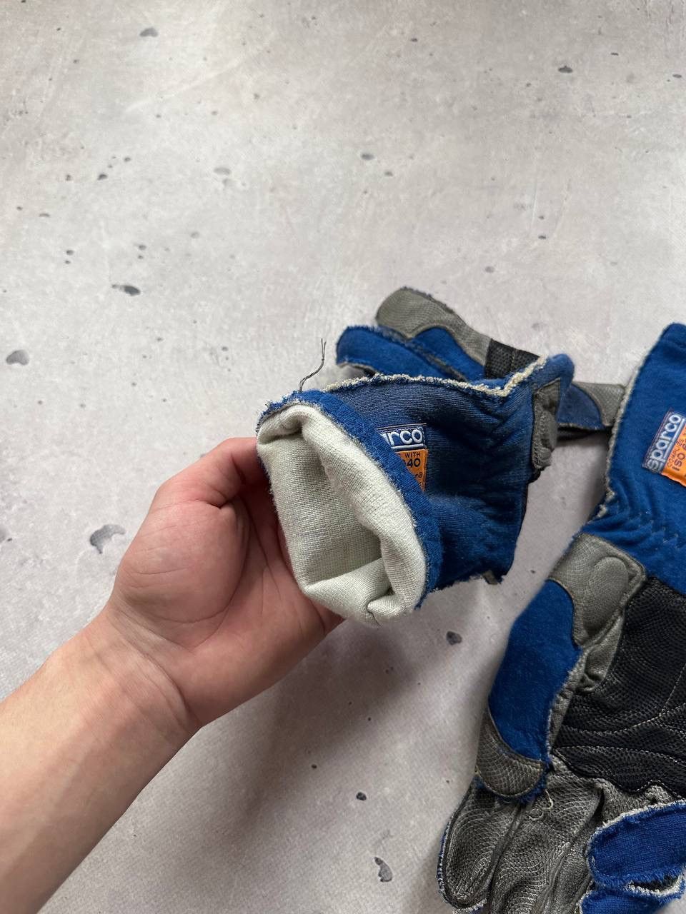 NASCAR × Vintage Sparco Vintage Racing Gloves Size ONE SIZE - 9 Thumbnail