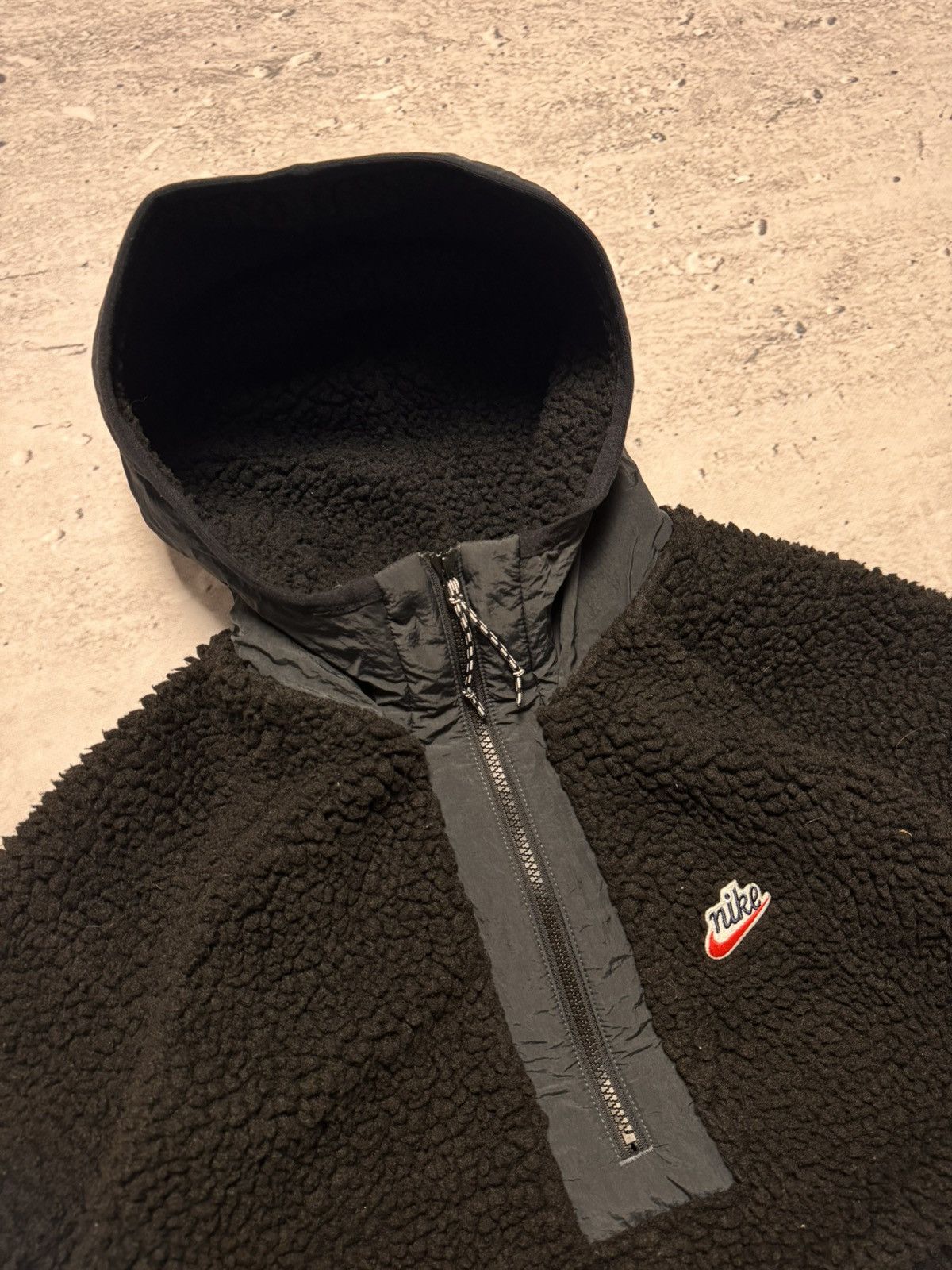 Nike × Vintage NIKE VINTAGE BASIC LOGO TEDDY FLEECE zip HOODIE Size US M / EU 48-50 / 2 - 3 Thumbnail