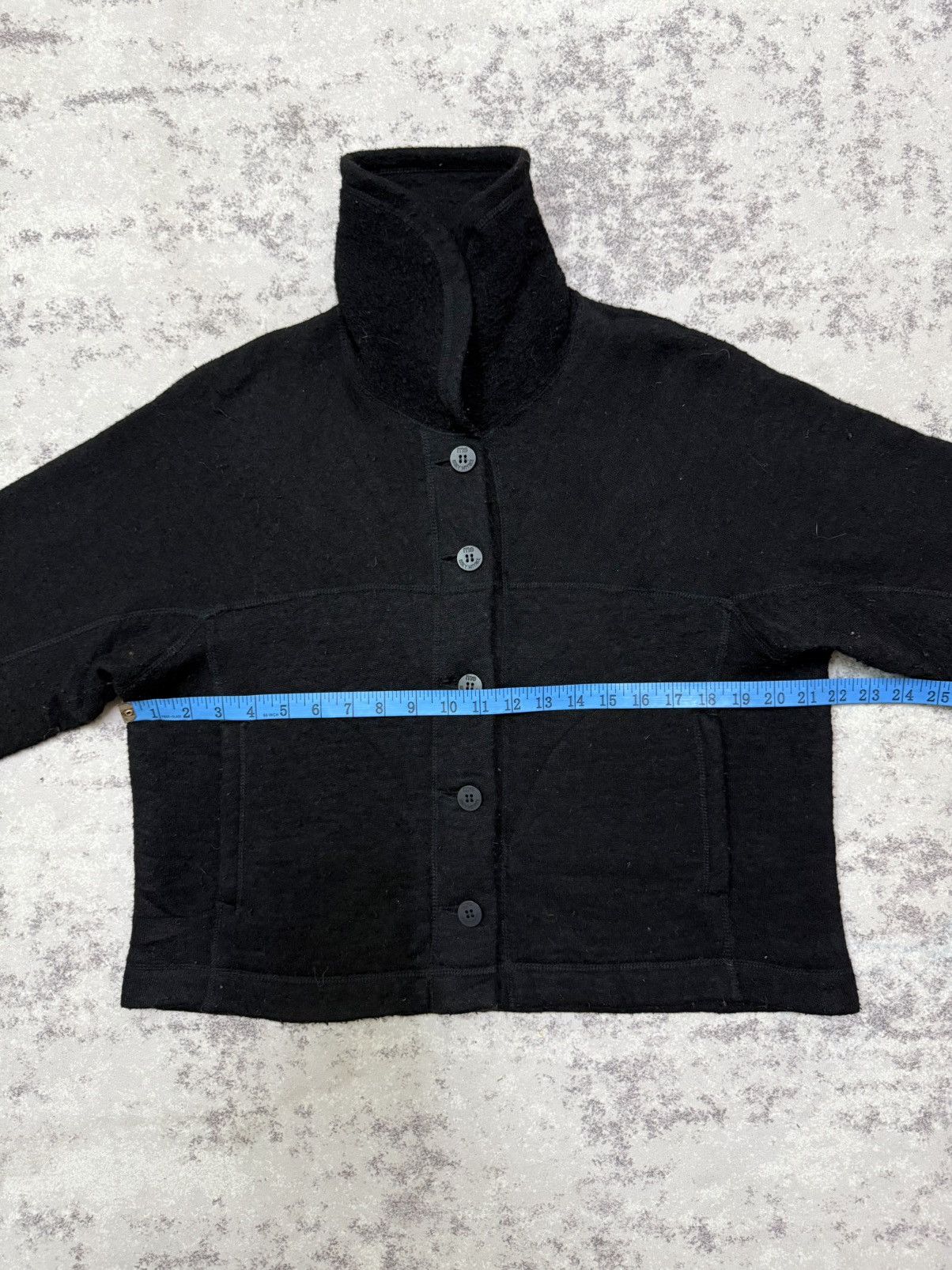 Issey Miyake me Issey Miyake Mohair Button Up Cropped Jacket Size M / US 6-8 / IT 42-44 - 16 Thumbnail