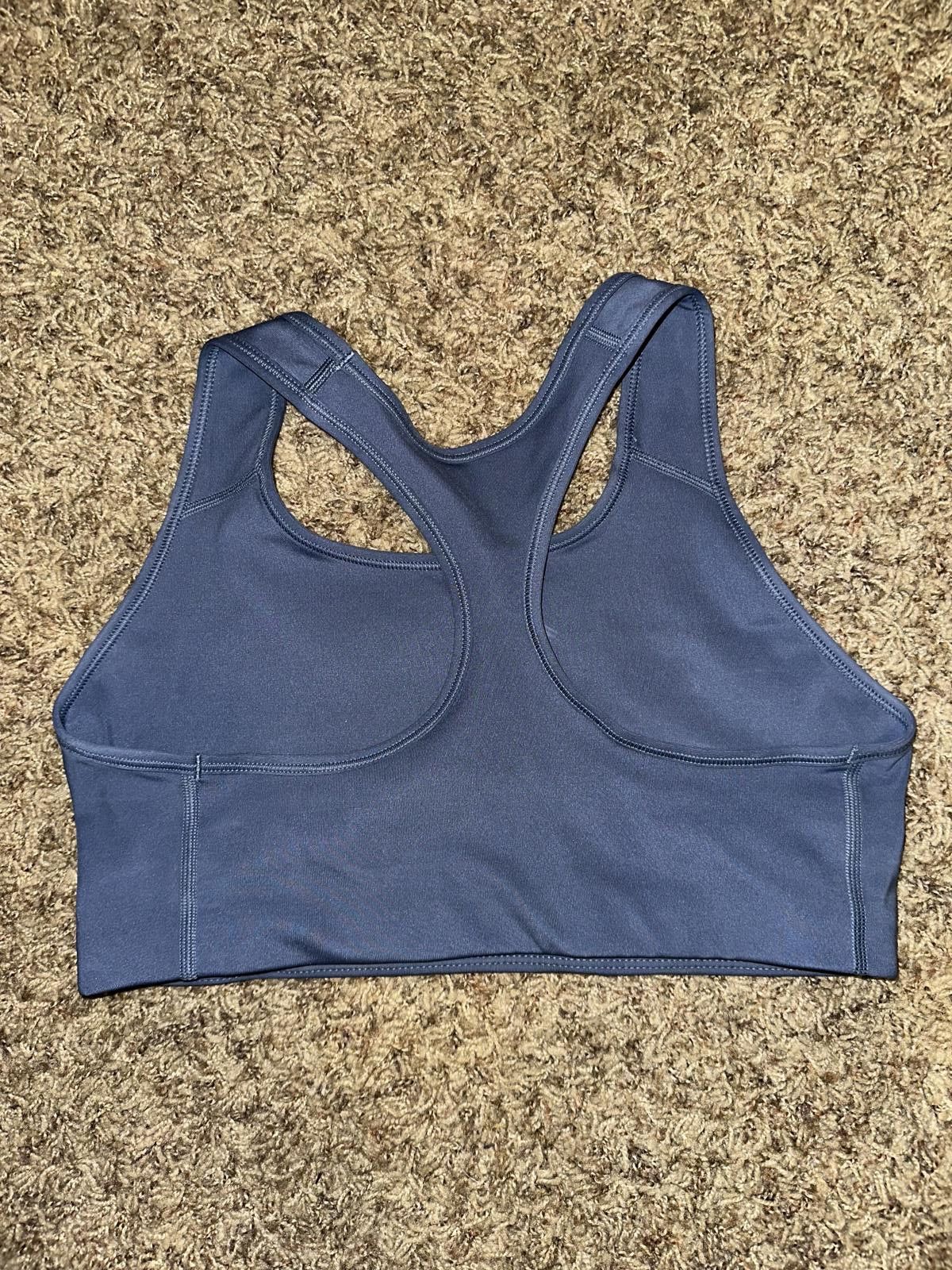 Nike Nike Pro Swoosh Diffused Blue Medium Support Bra Women's (Non PAD) Sample Size ONE SIZE - 4 Thumbnail