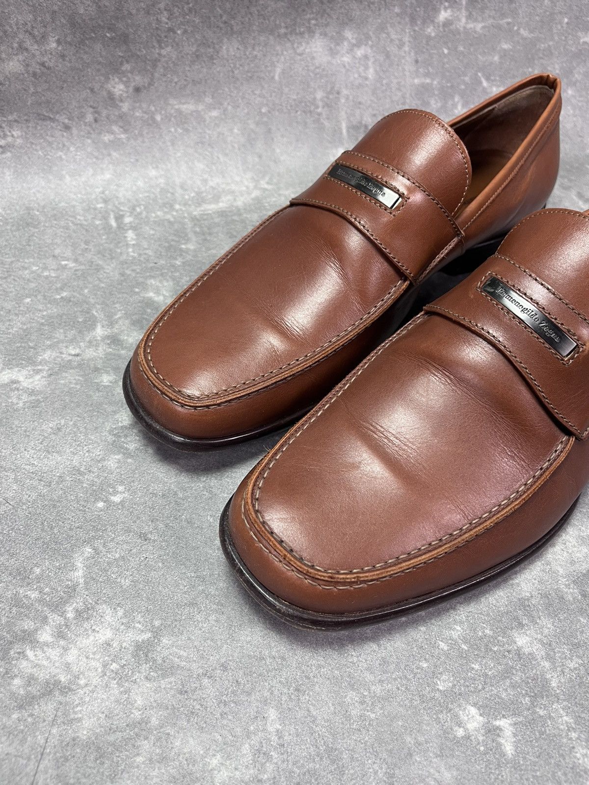 Ermenegildo Zegna Ermenegildo Zegna Brown Slip On Loafers 8 uk Size US 9.5 / EU 42-43 - 2 Thumbnail