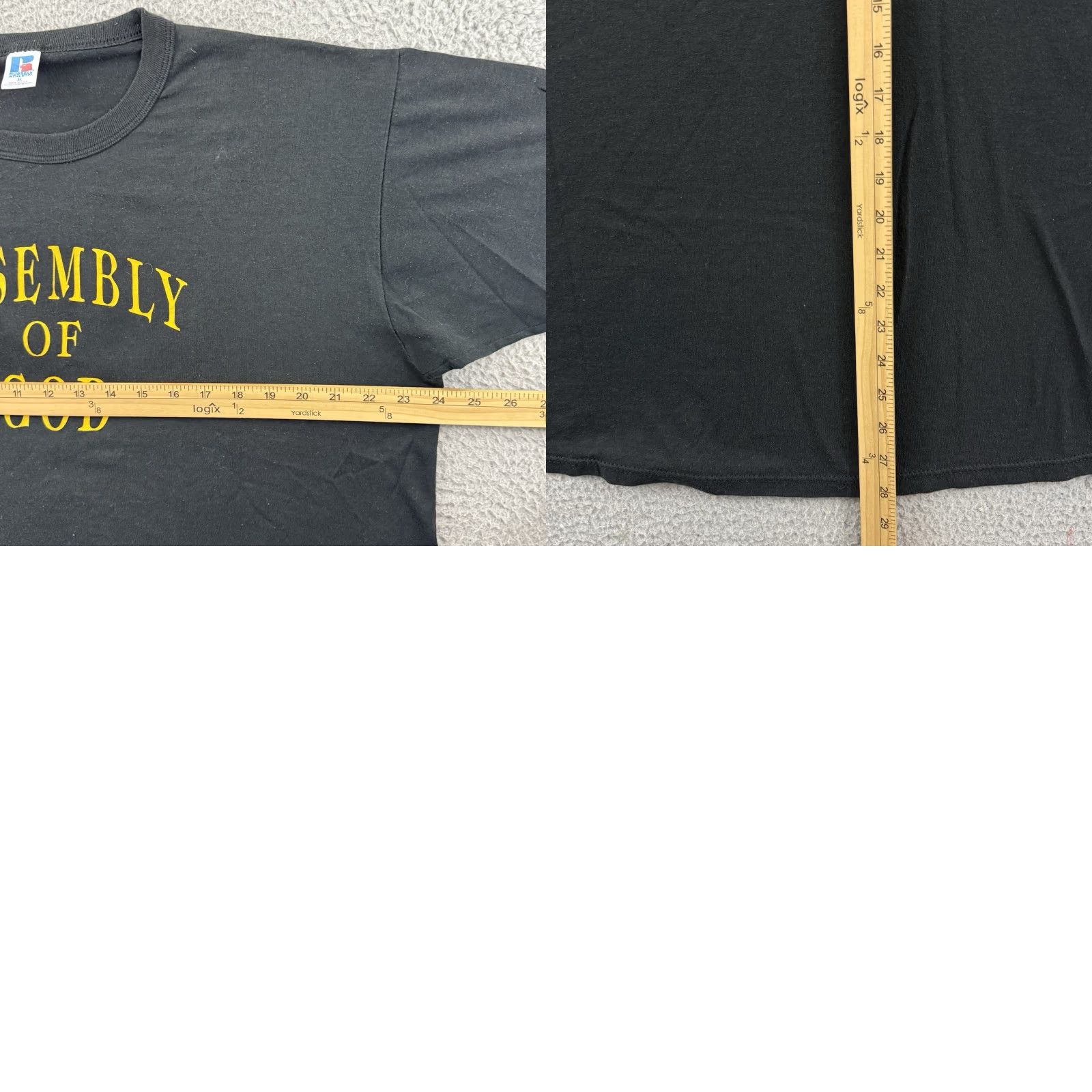 Russell Athletic VINTAGE Russell Athletic Shirt Mens XL Black Short Sleeve 80s 90s Jesus Graphic Print Size US XL / EU 56 / 4 - 8 Thumbnail