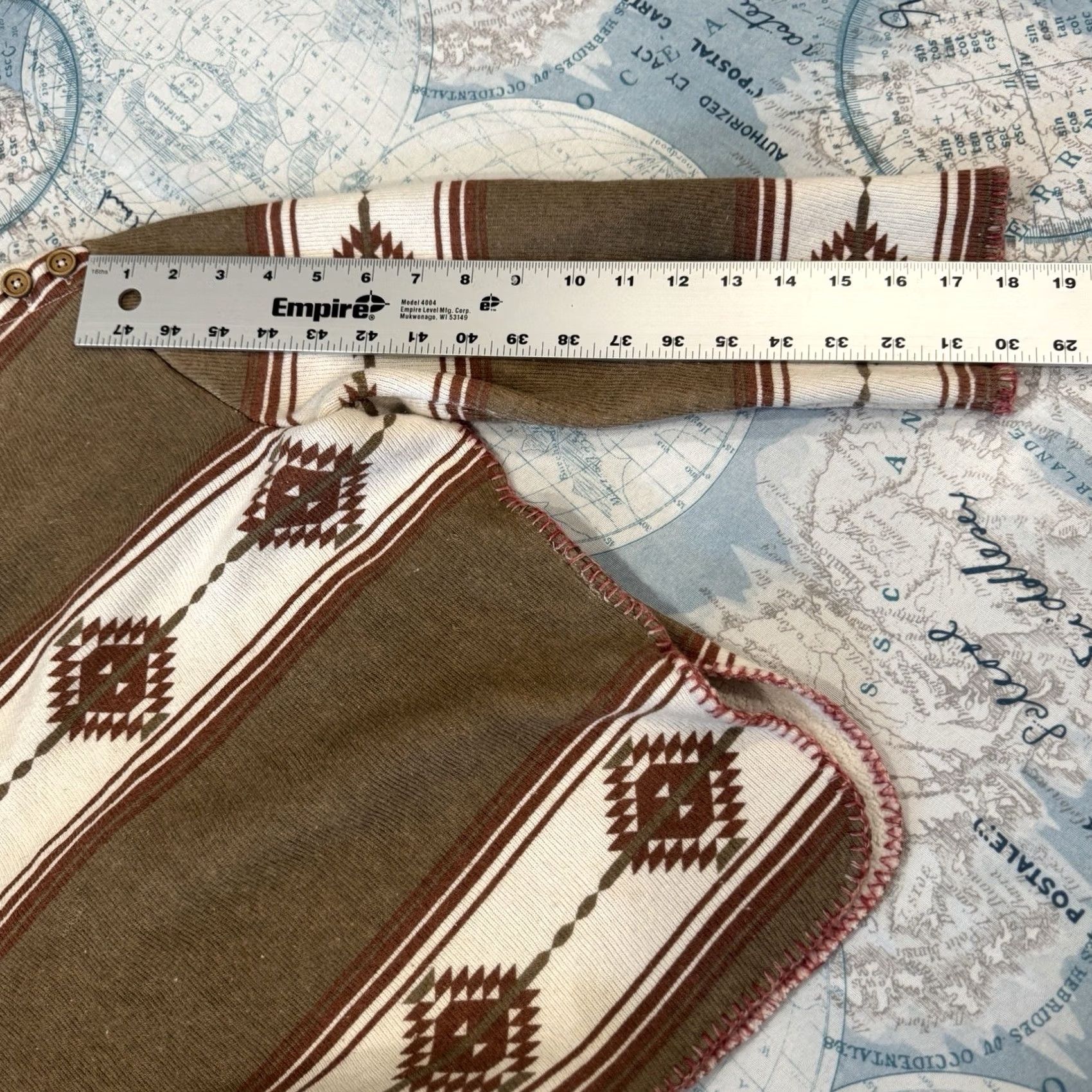 RVCA RVCA Aztec Pattern Pullover Sweatshirt Poncho Women's M/L Brown 3/4th Sleeve Size M / US 6-8 / IT 42-44 - 7 Thumbnail