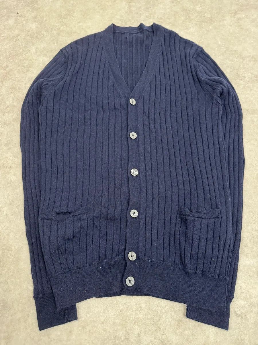 Dolce & Gabbana 2000s Dolce & Gabbana Navy Wool Cardigan Size US M / EU 48-50 / 2 - 4 Thumbnail