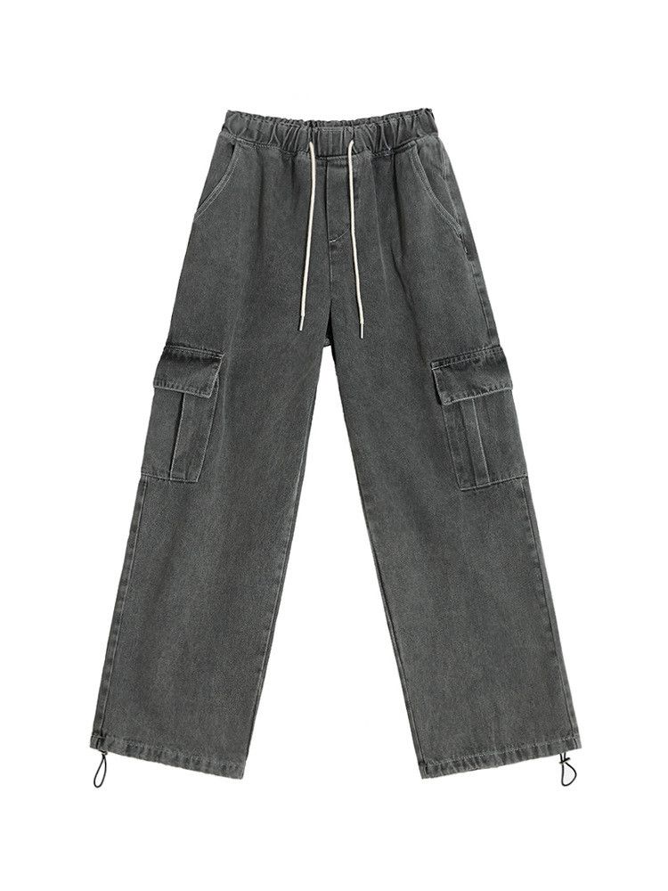 Japanese Brand × Jean Retro loose wide leg straight leg jeans Size US 32 / EU 48 - 6 Thumbnail