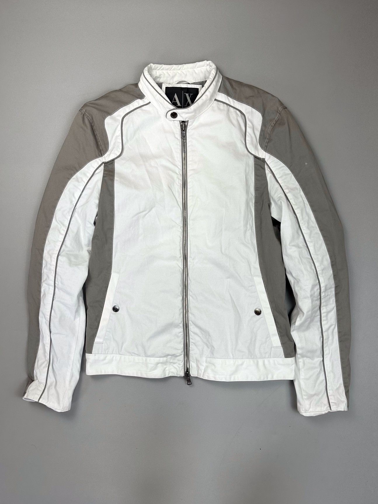 Armani Exchange Armani Exchange Cotton Biker Jaket Medium Size US M / EU 48-50 / 2 - 1 Thumbnail