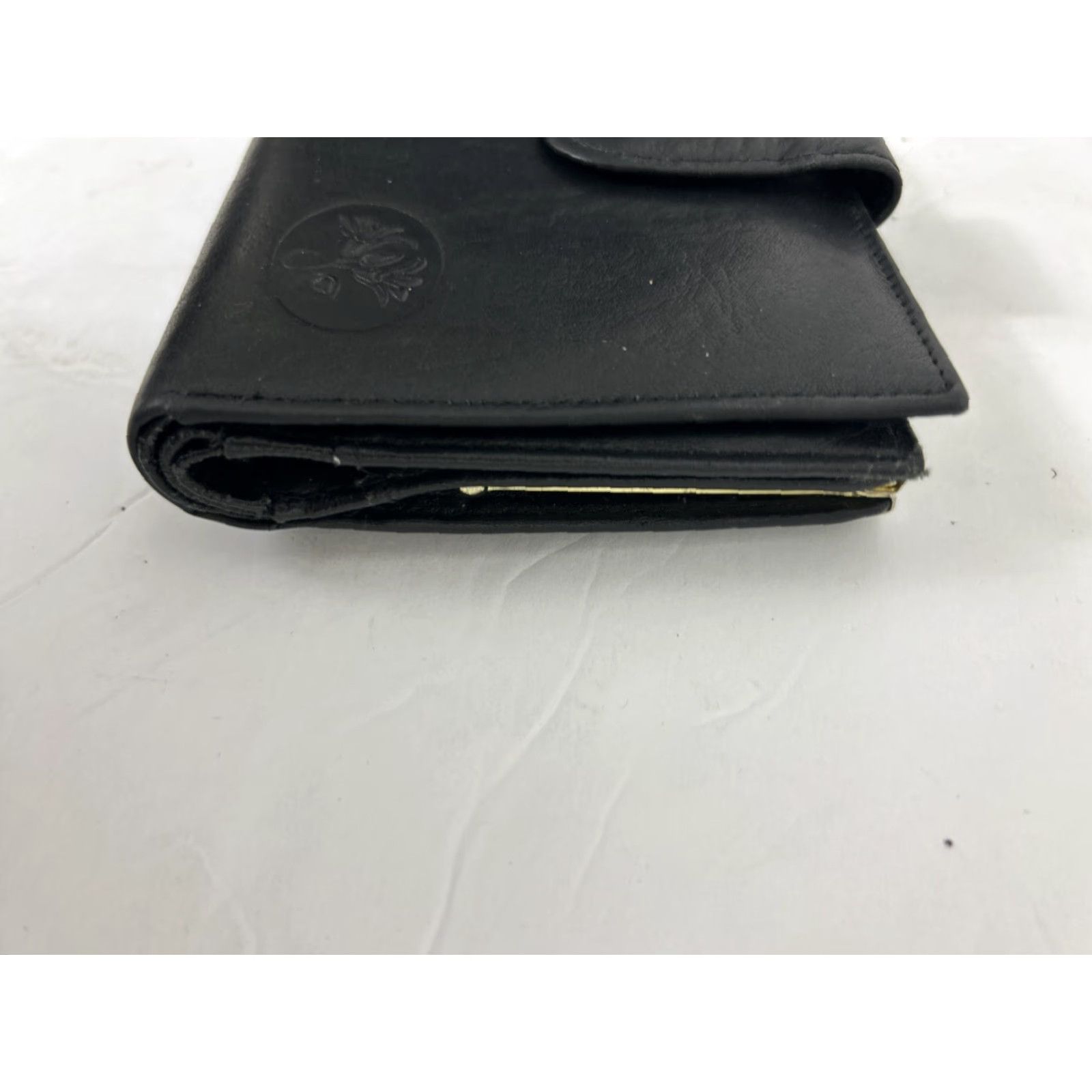 Vintage VINTAGE Buxton Wallet Bifold Black With Clasp Change Purse Wristlet Women Size ONE SIZE - 2 Thumbnail